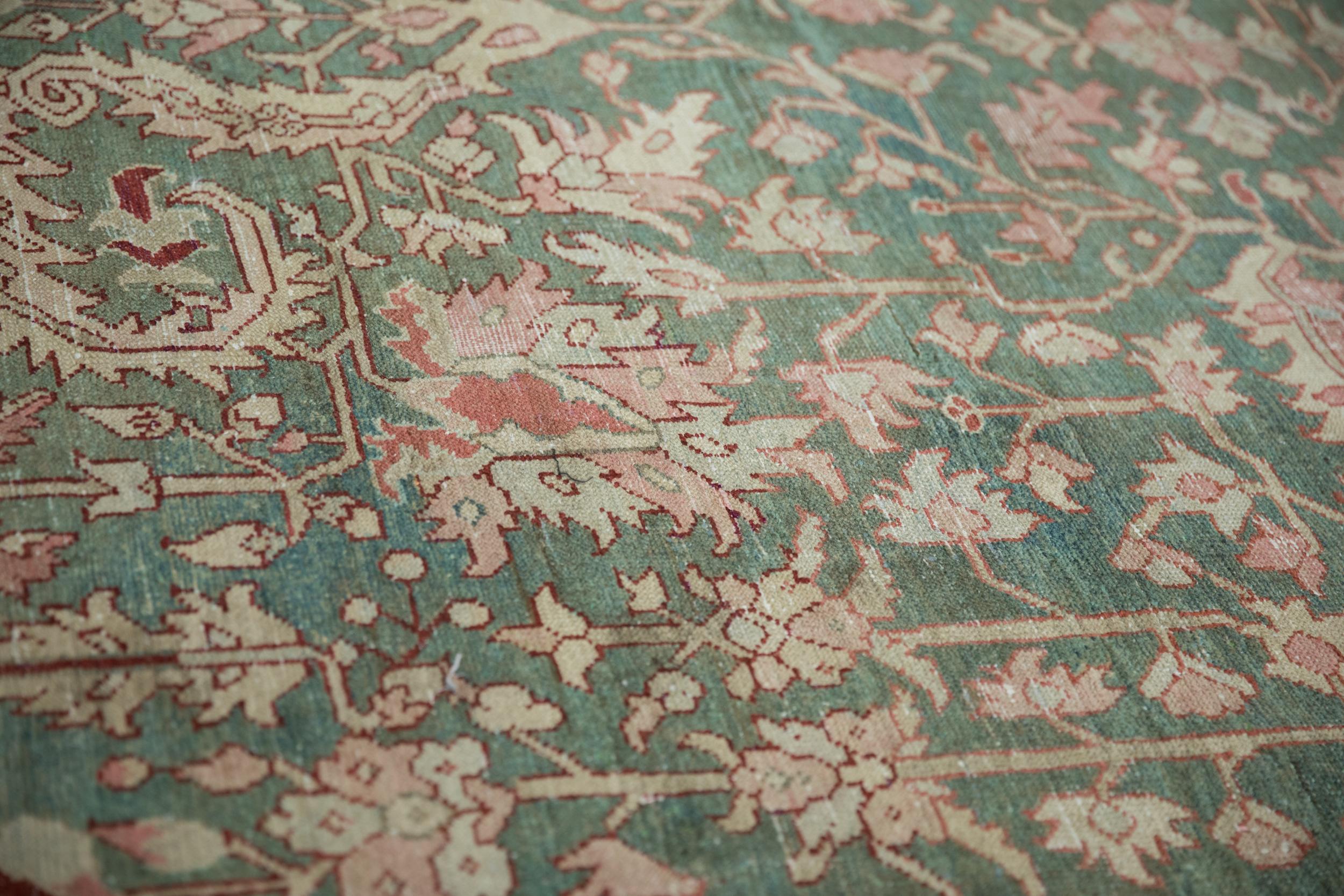 Mid-20th Century Vintage Distressed Karaja Carpet For Sale