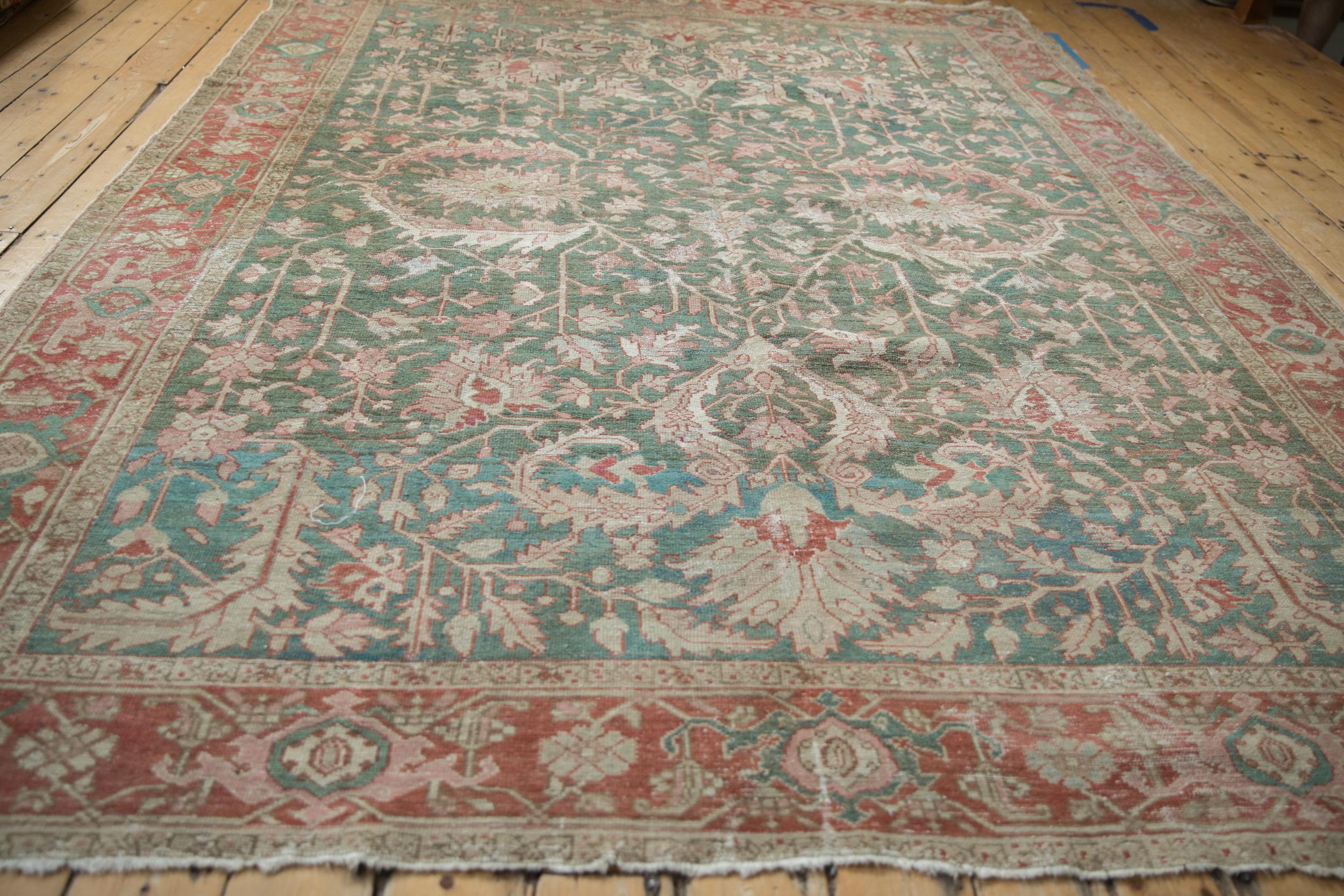 Wool Vintage Distressed Karaja Carpet For Sale