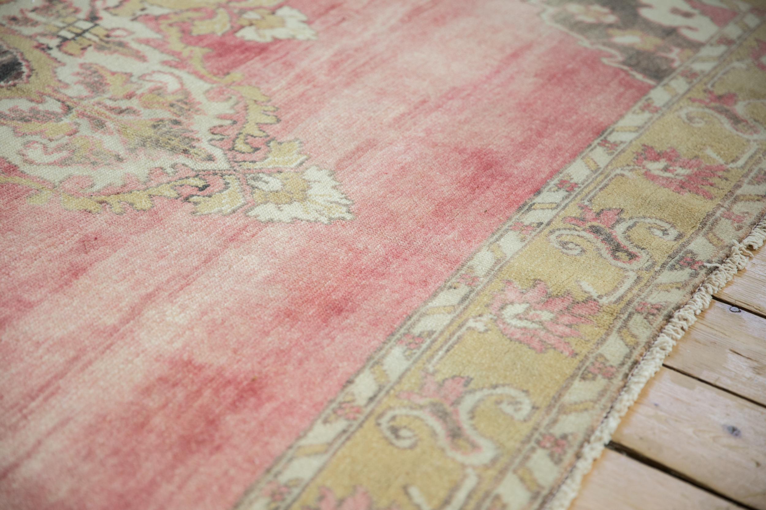Hand-Knotted Vintage Distressed Kars Carpet For Sale