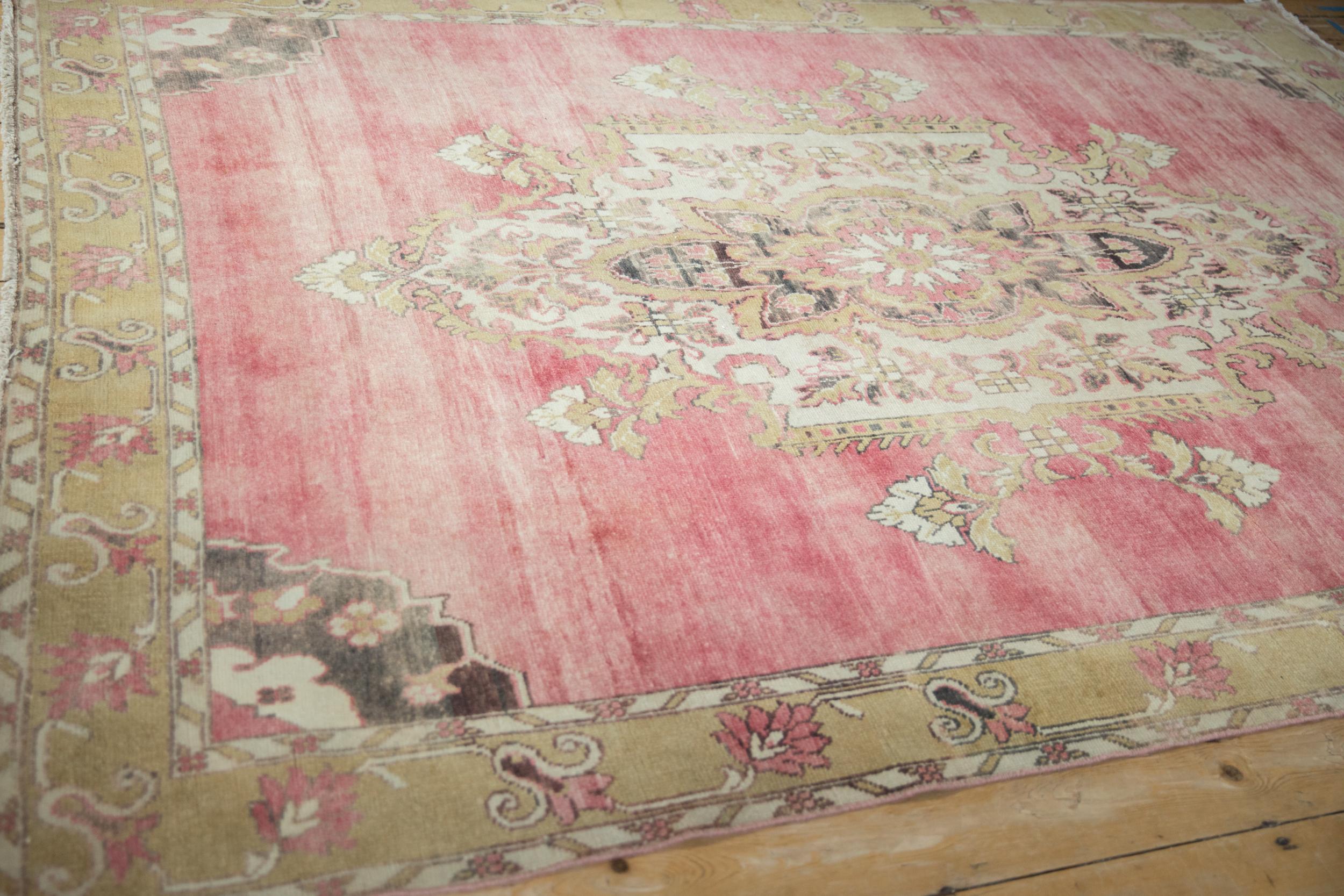 Vintage Distressed Kars Carpet In Fair Condition For Sale In Katonah, NY