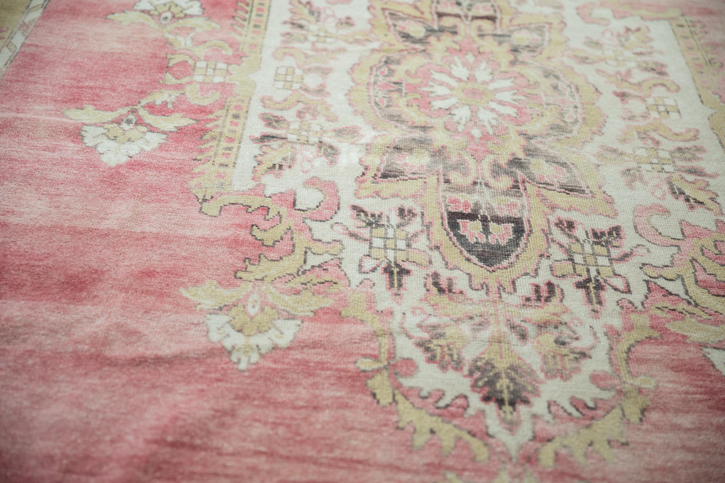 Vintage Distressed Kars Carpet For Sale 1