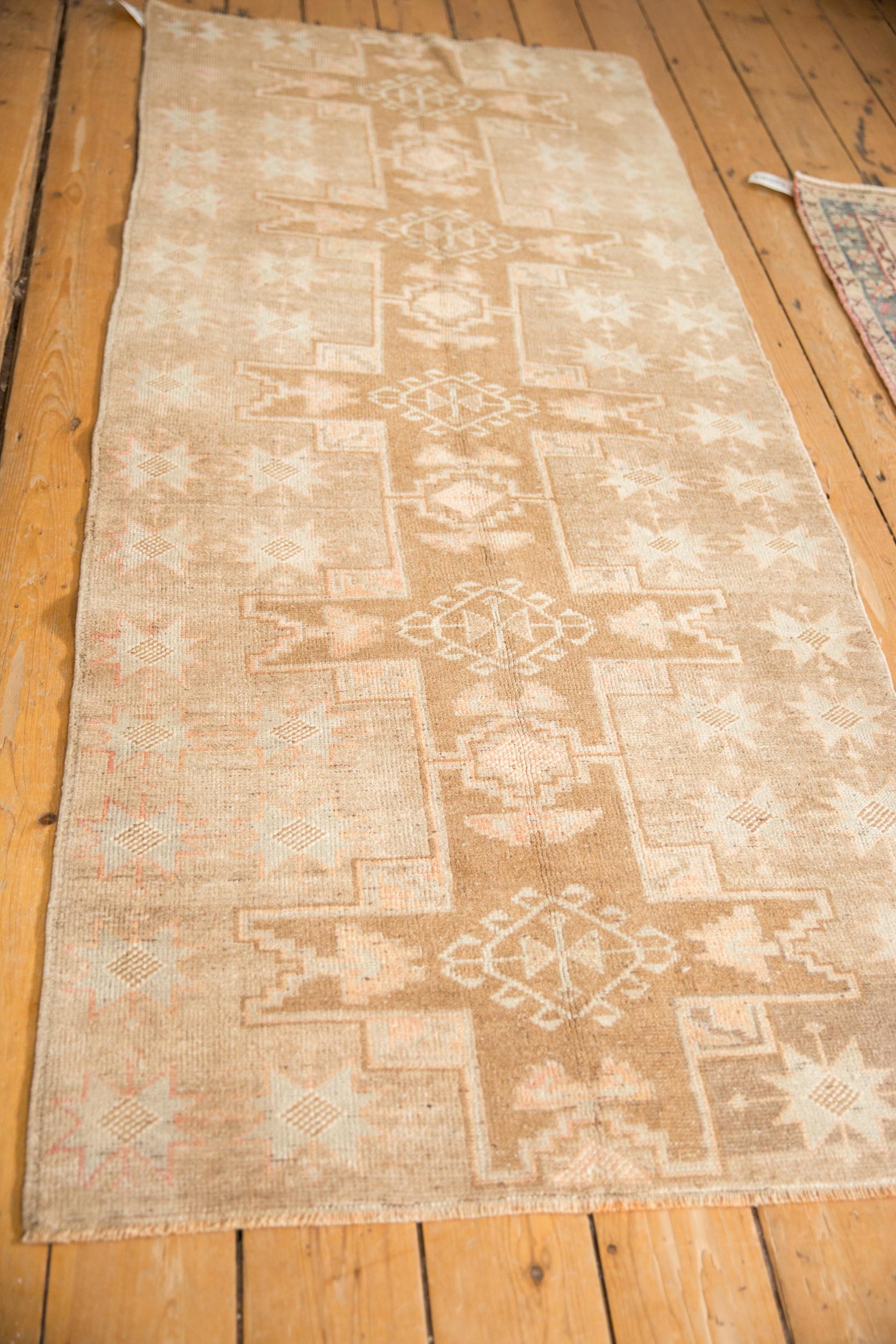 Turkish Vintage Distressed Kars Rug Runner For Sale