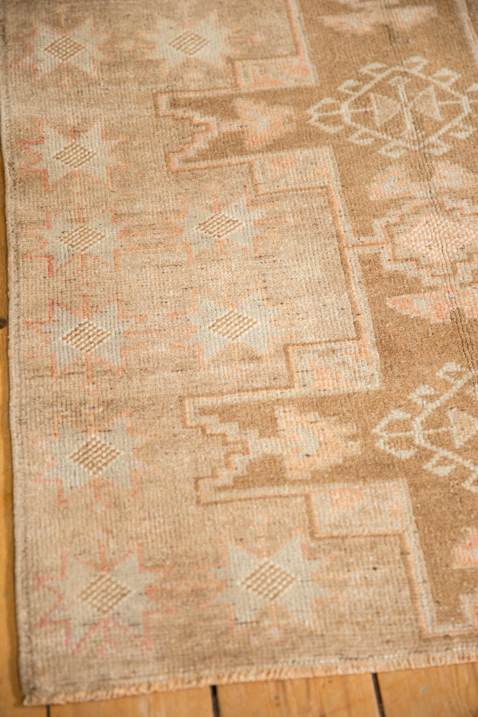 Hand-Knotted Vintage Distressed Kars Rug Runner For Sale