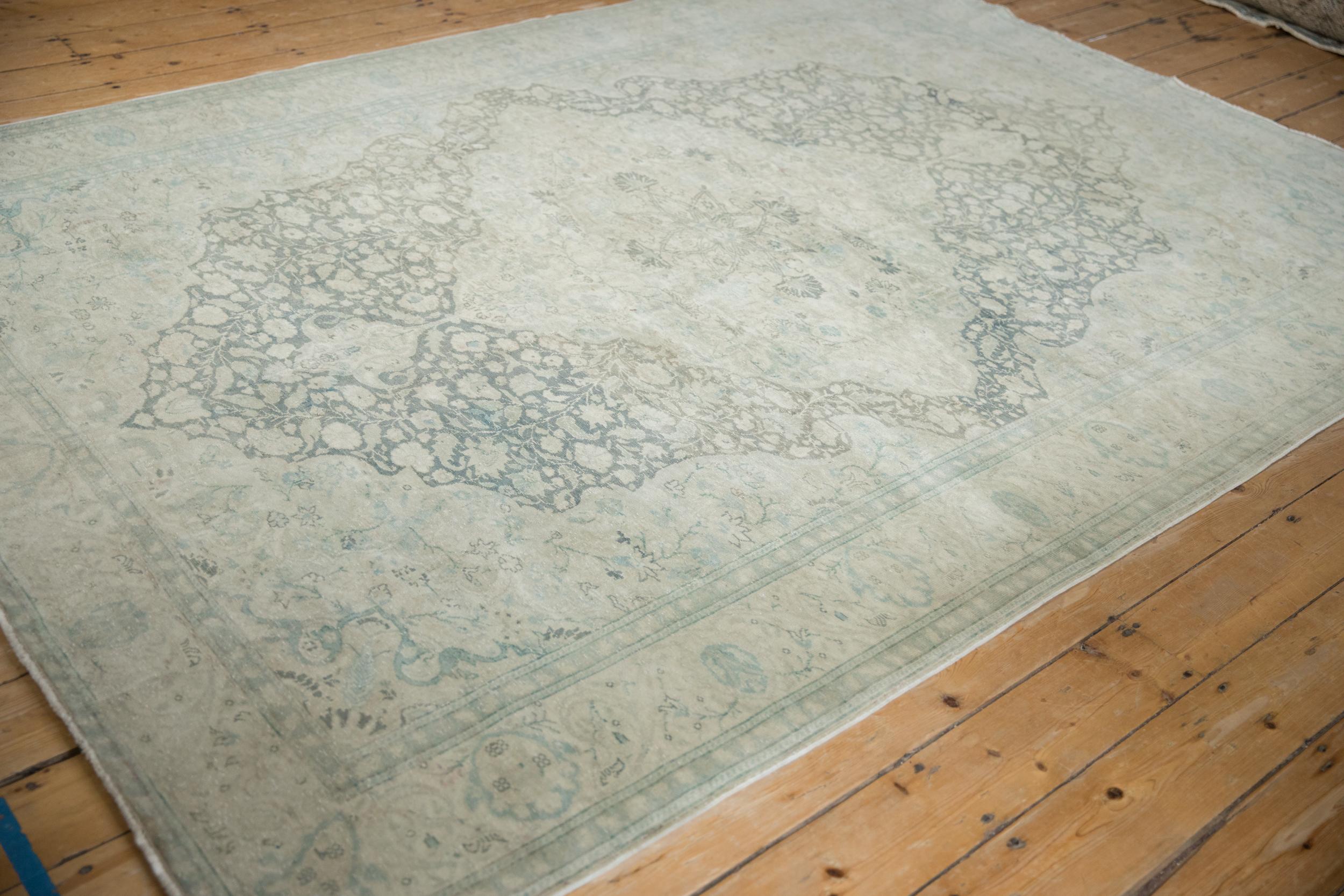 Hand-Knotted Vintage Distressed Kayseri Carpet For Sale