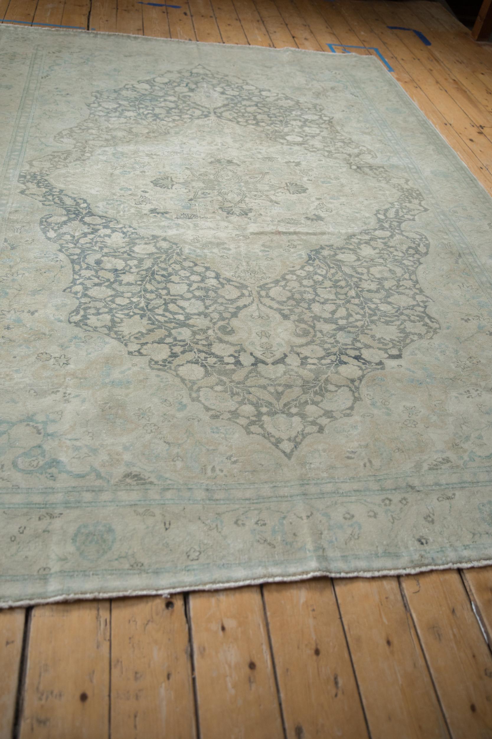 Vintage Distressed Kayseri Carpet In Fair Condition For Sale In Katonah, NY