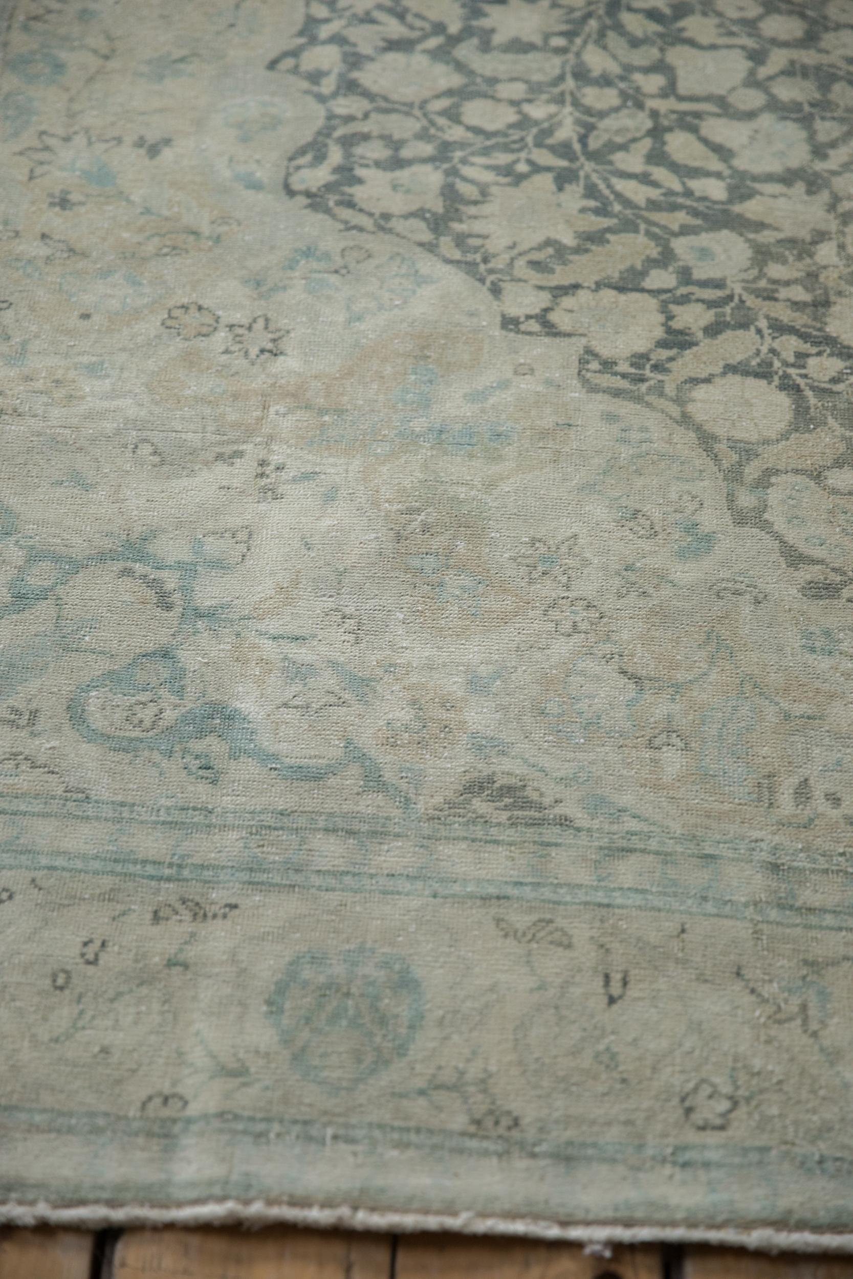 Mid-20th Century Vintage Distressed Kayseri Carpet For Sale