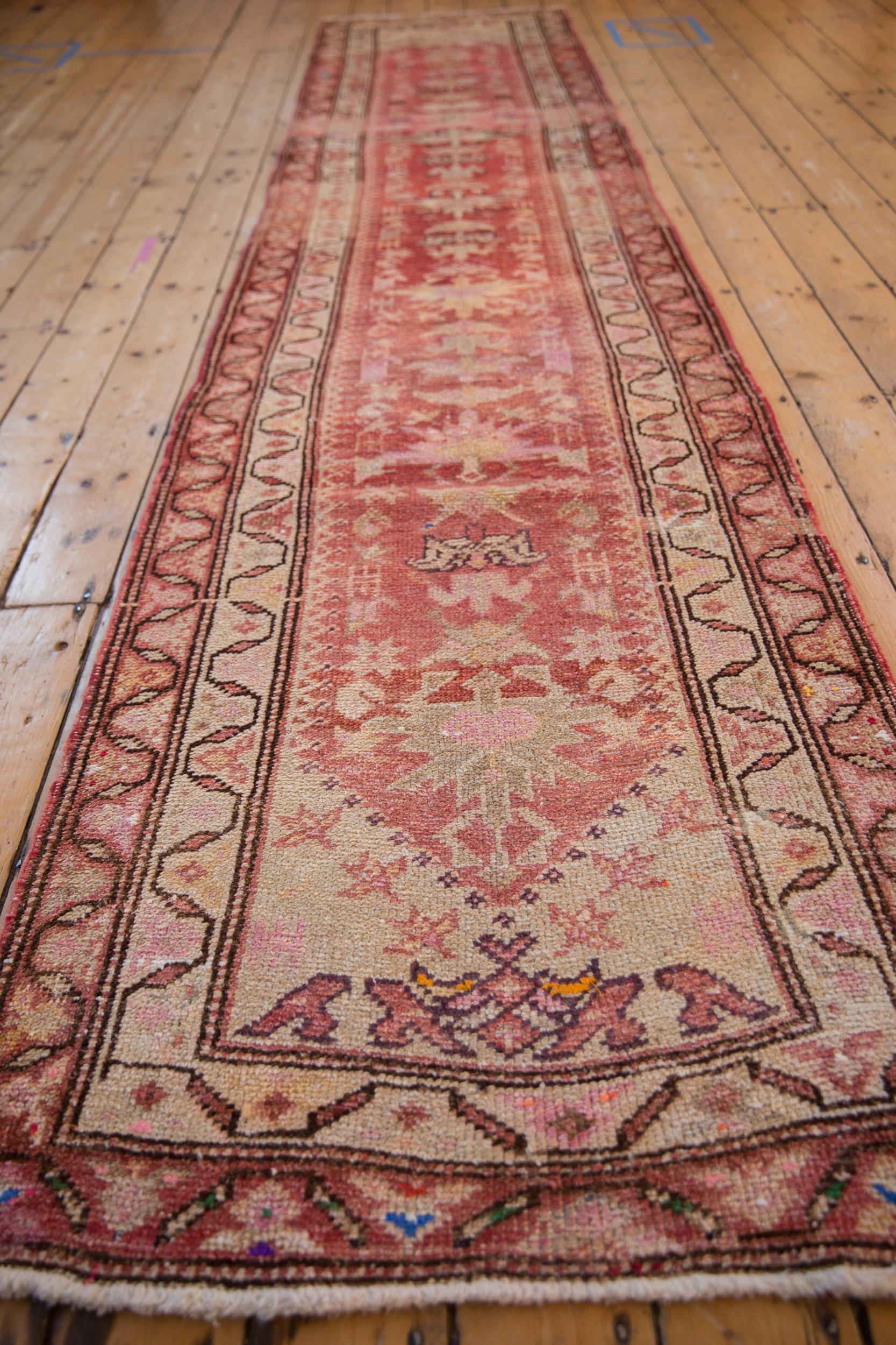 Hand-Knotted Vintage Distressed Kurd Rug Runner For Sale