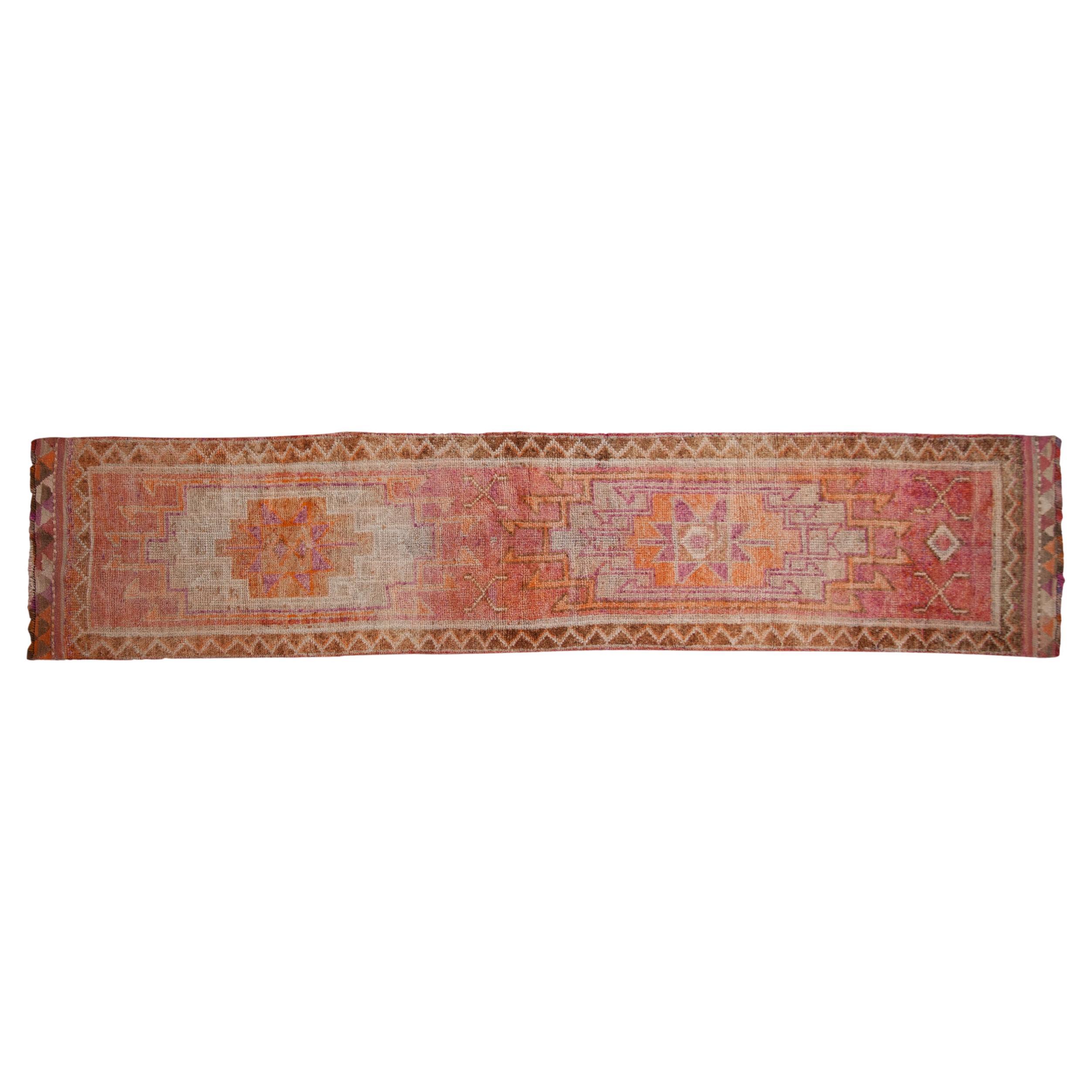 Vintage Distressed Kurd Rug Runner For Sale at 1stDibs