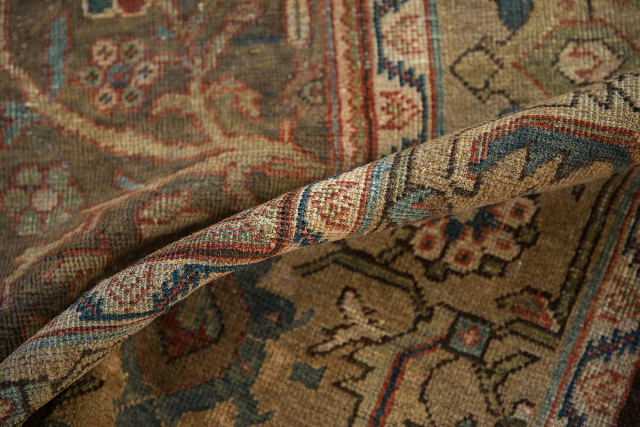 Vintage Distressed Mahal Carpet For Sale 3