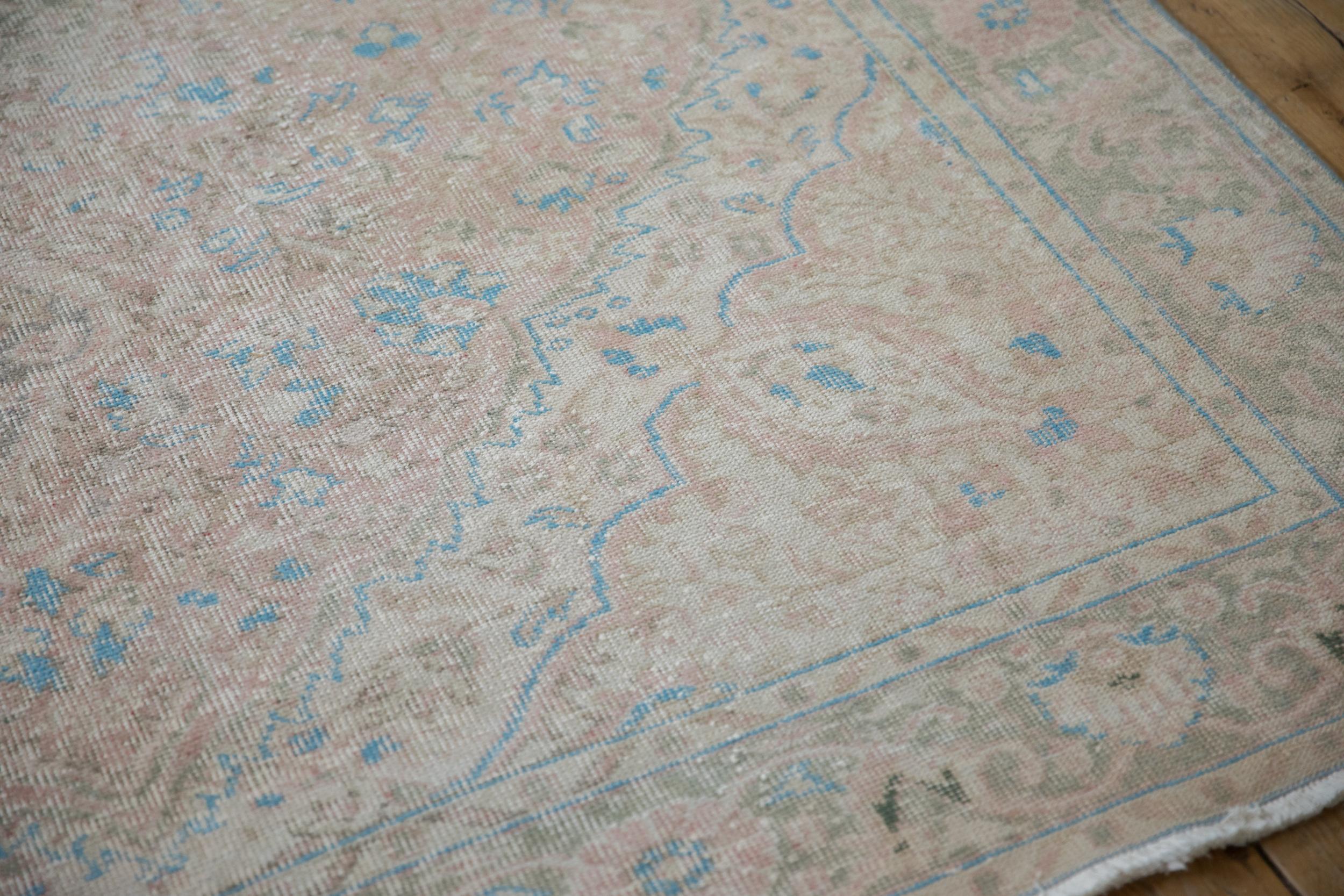 Mid-20th Century Vintage Distressed Mahal Carpet For Sale