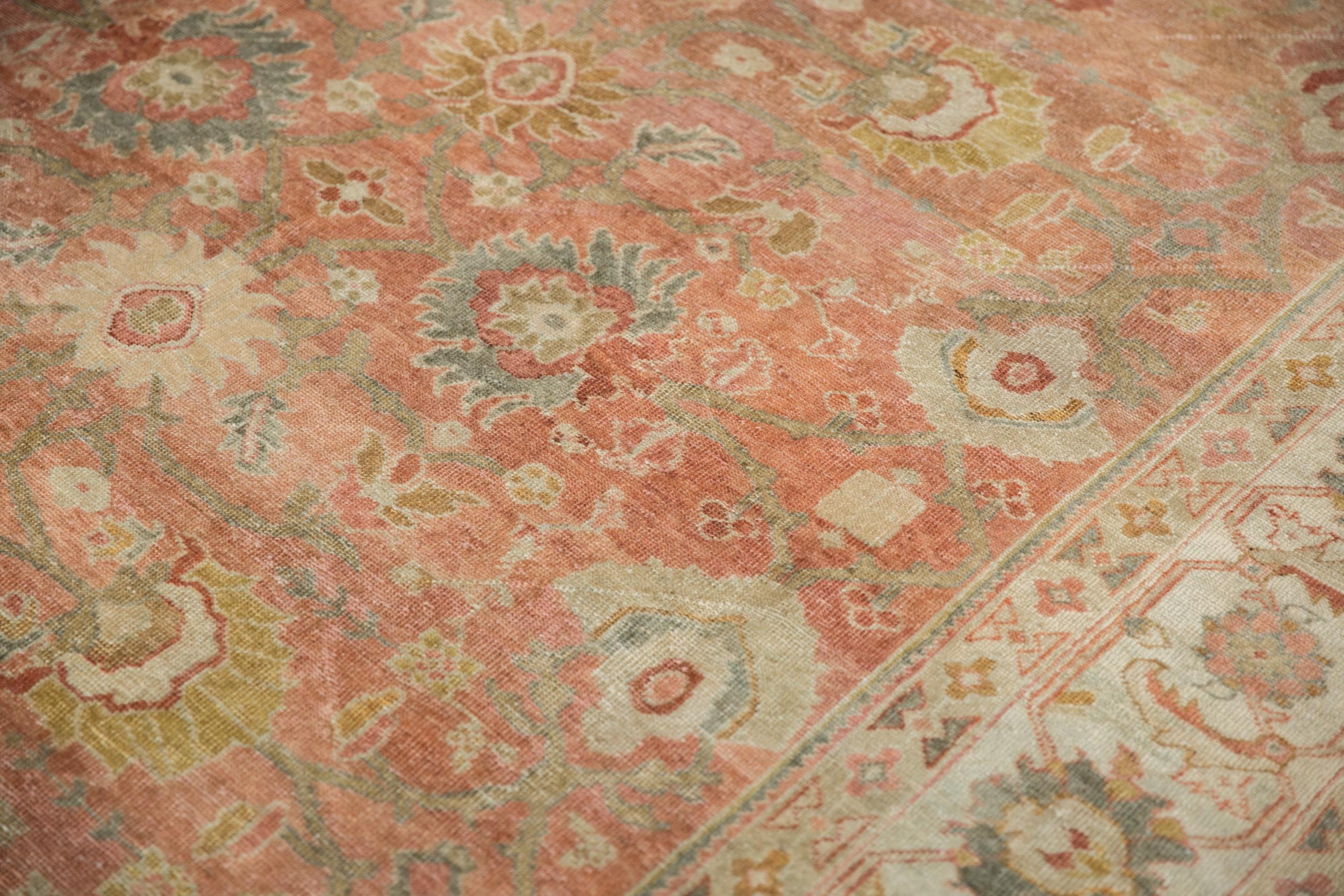 Vintage Distressed Mahal-Teppich (Mitte des 20. Jahrhunderts) im Angebot