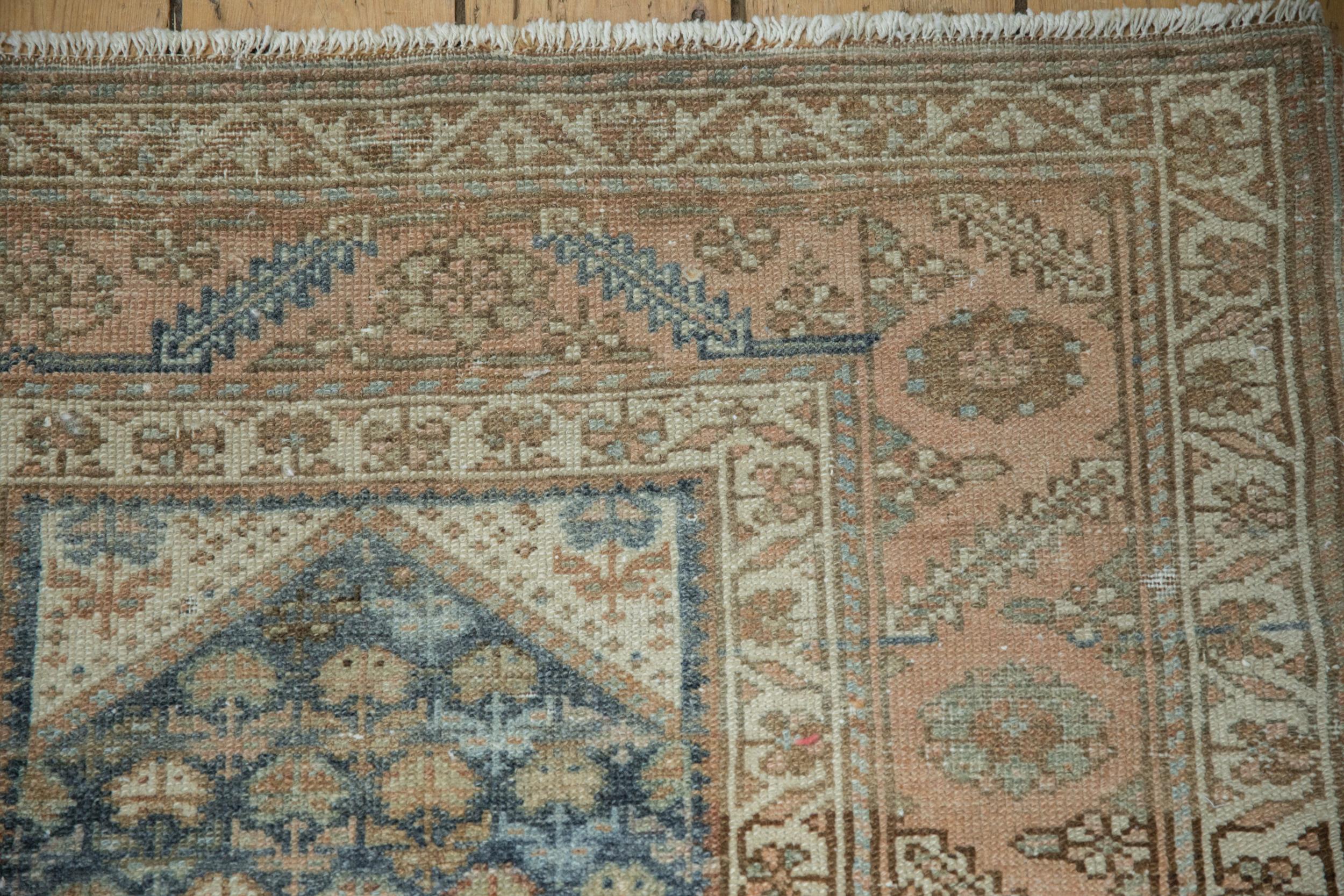 Asian Vintage Distressed Malayer Rug Runner For Sale