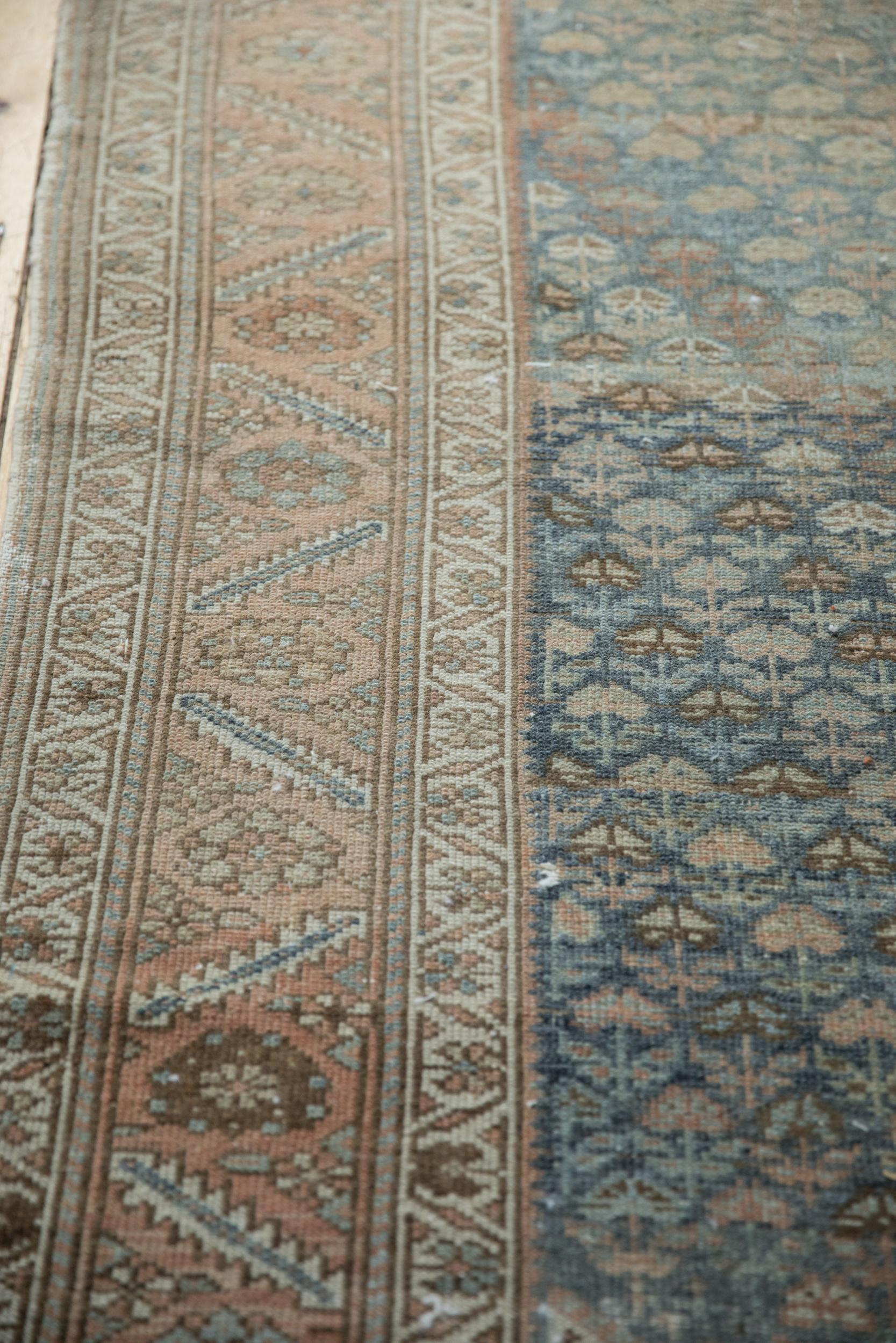 Wool Vintage Distressed Malayer Rug Runner For Sale