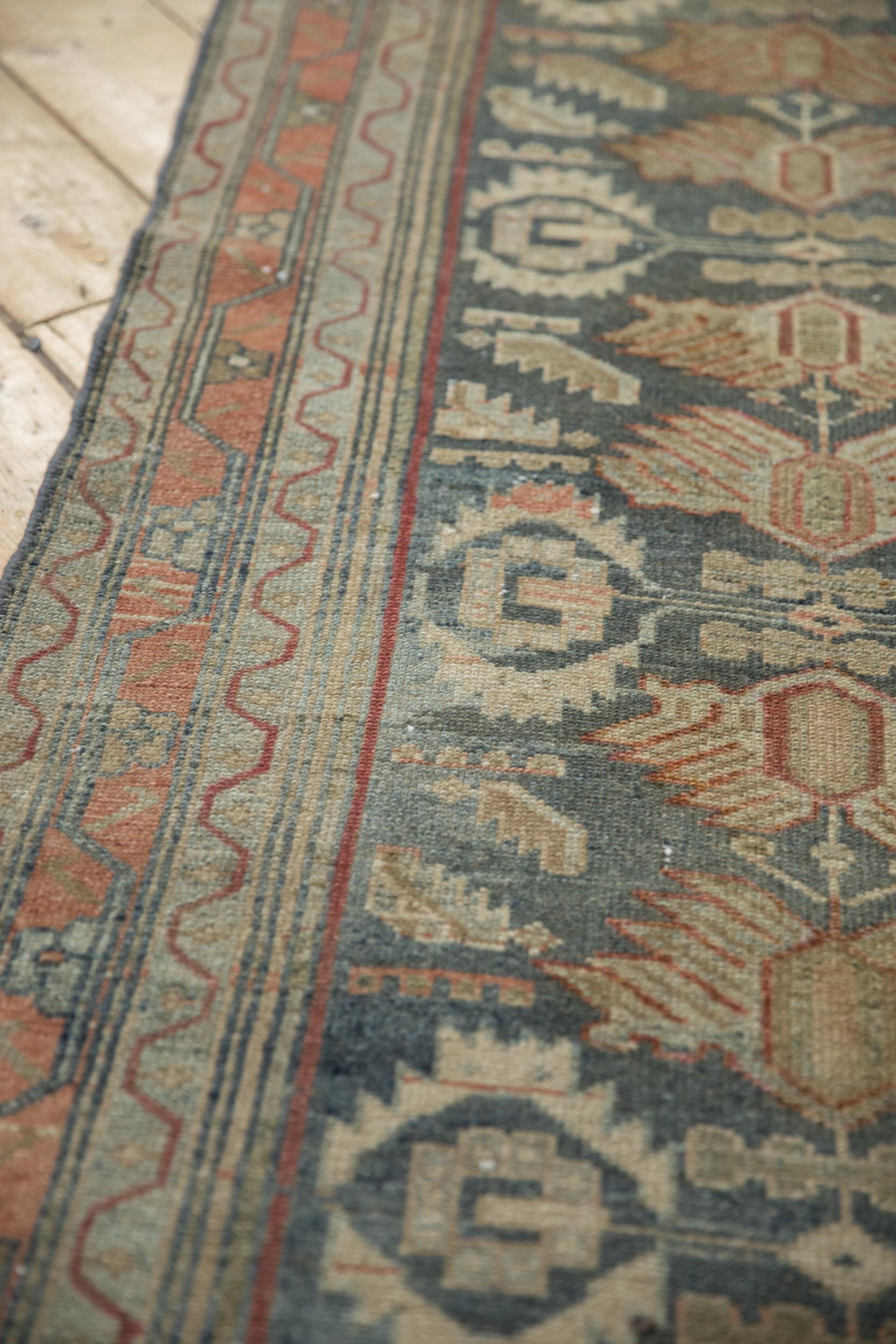 Wool Vintage Distressed Malayer Rug Runner For Sale