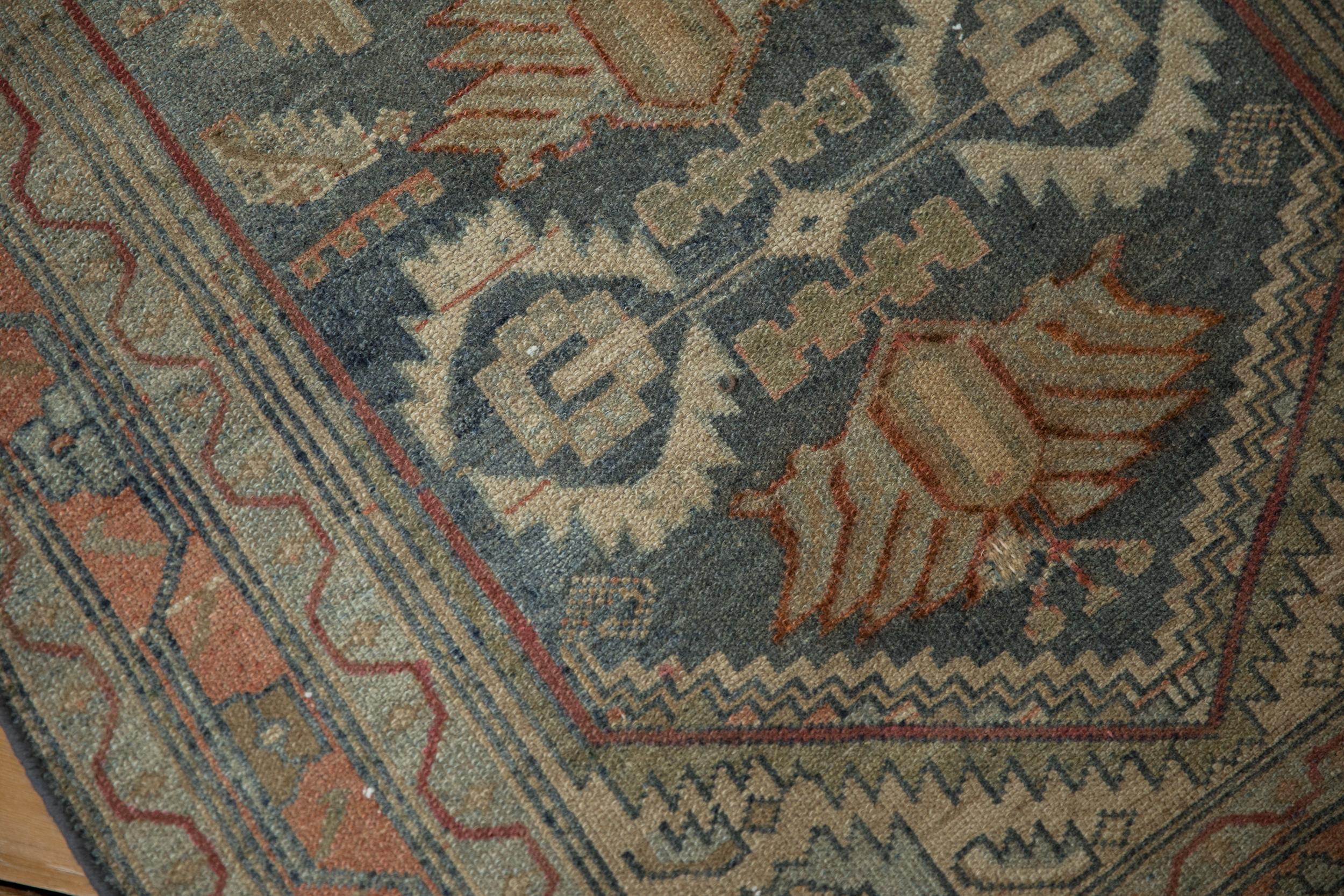 Vintage Distressed Malayer Rug Runner For Sale 1