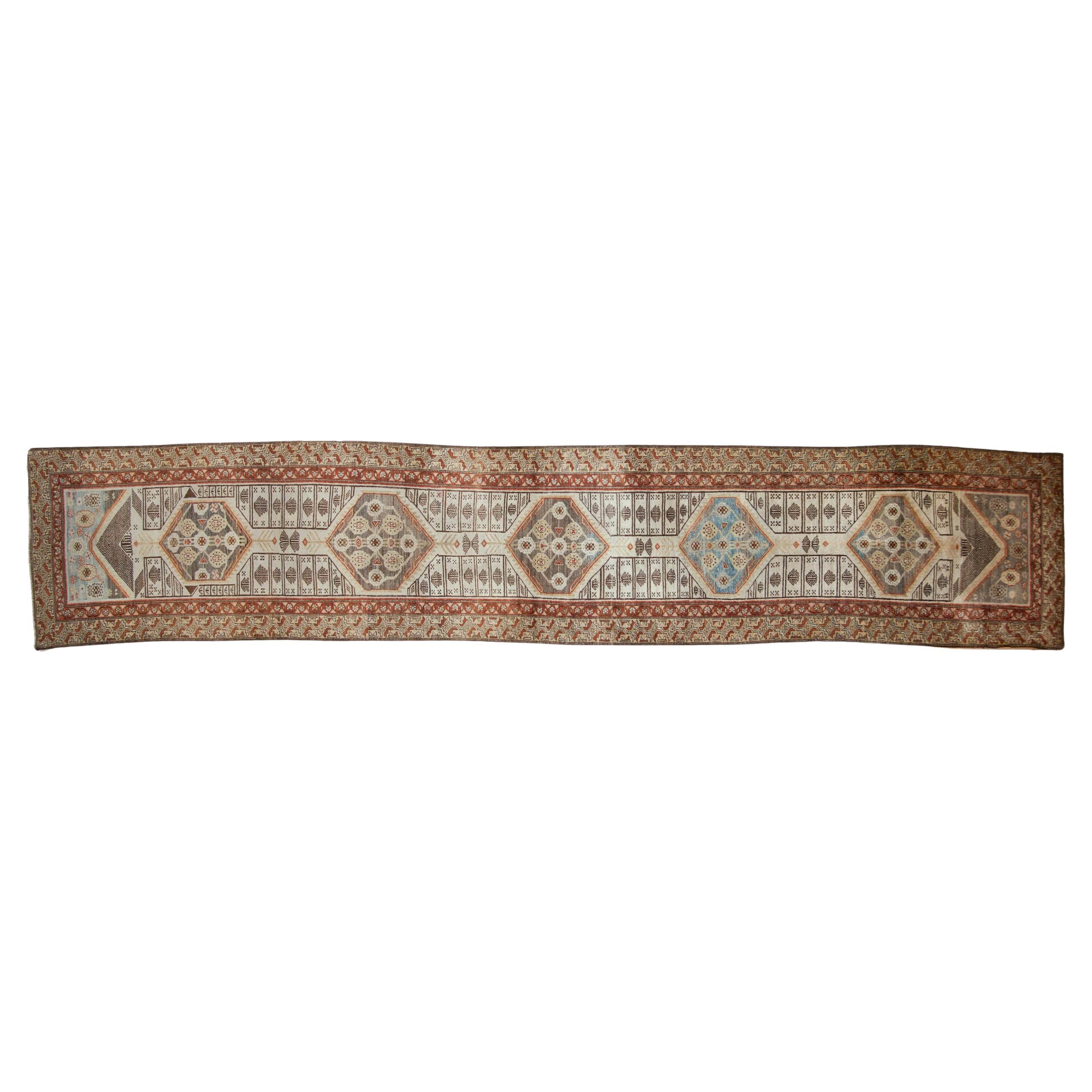 Tapis Vintage Distressed Malayer Runner
