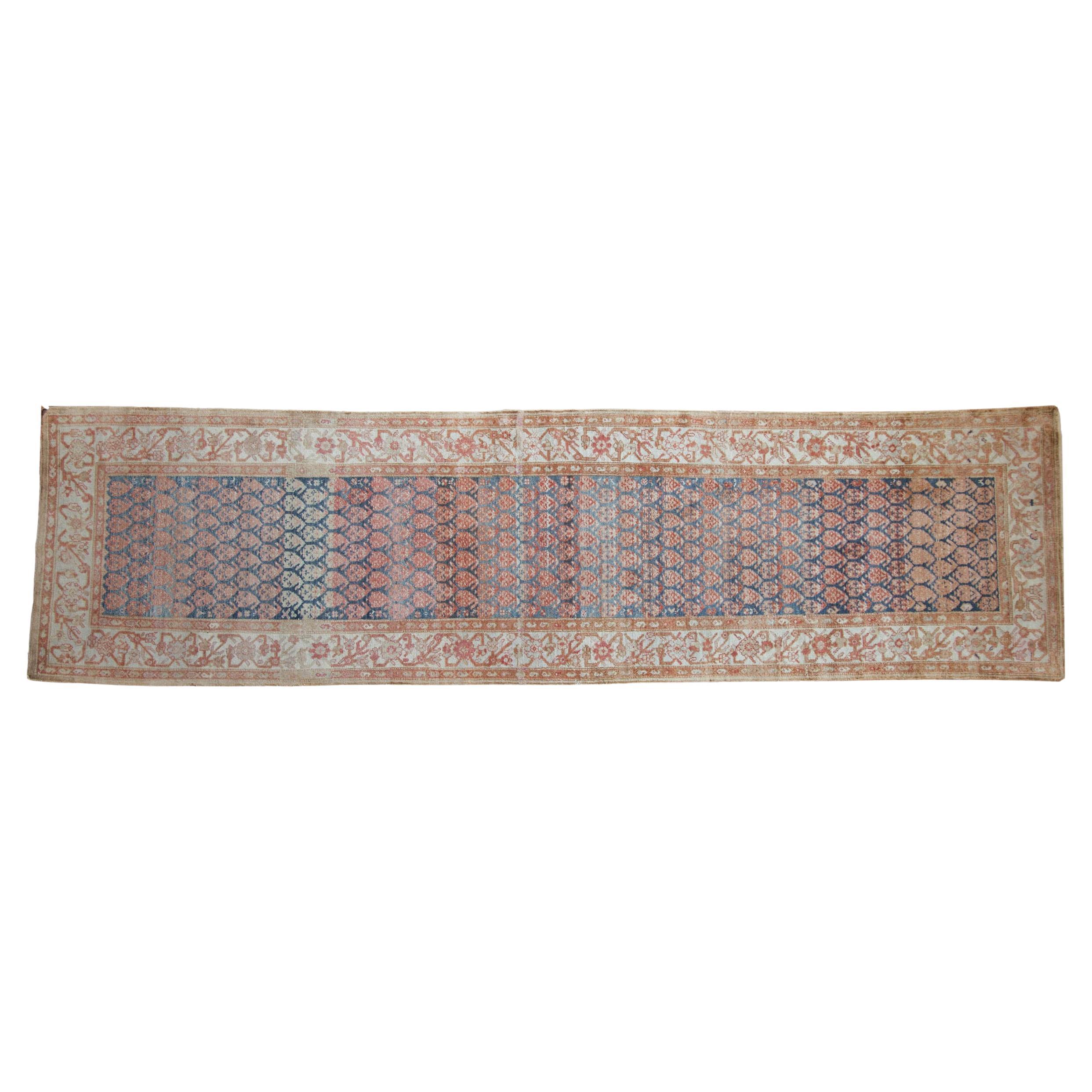 Vintage Distressed Malayer Rug Runner