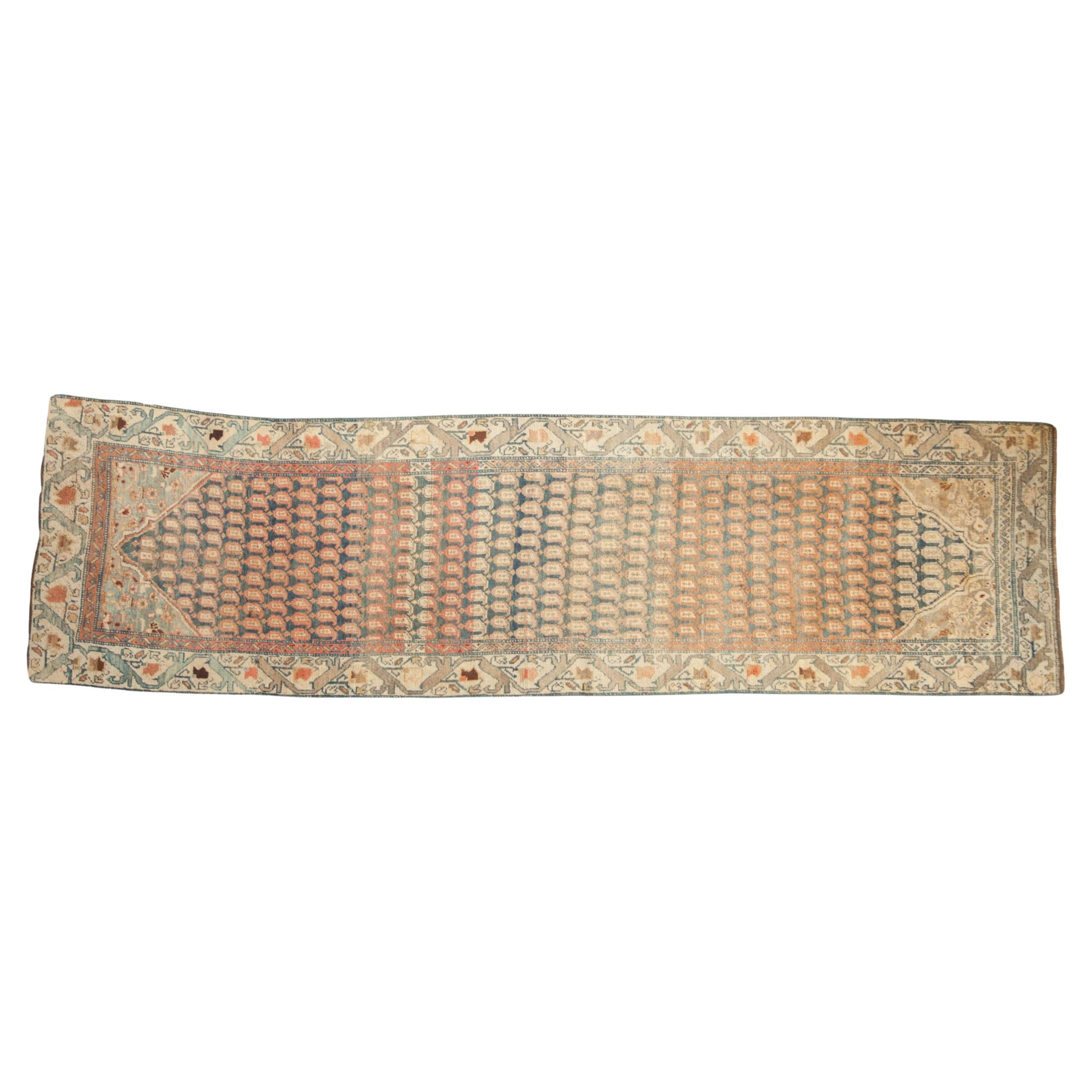 Vintage Distressed Malayer Rug Runner