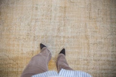 Vintage Distressed Oushak Carpet