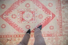 Vintage Distressed Oushak Carpet