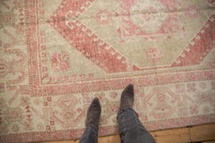 Vintage Distressed Oushak Carpet