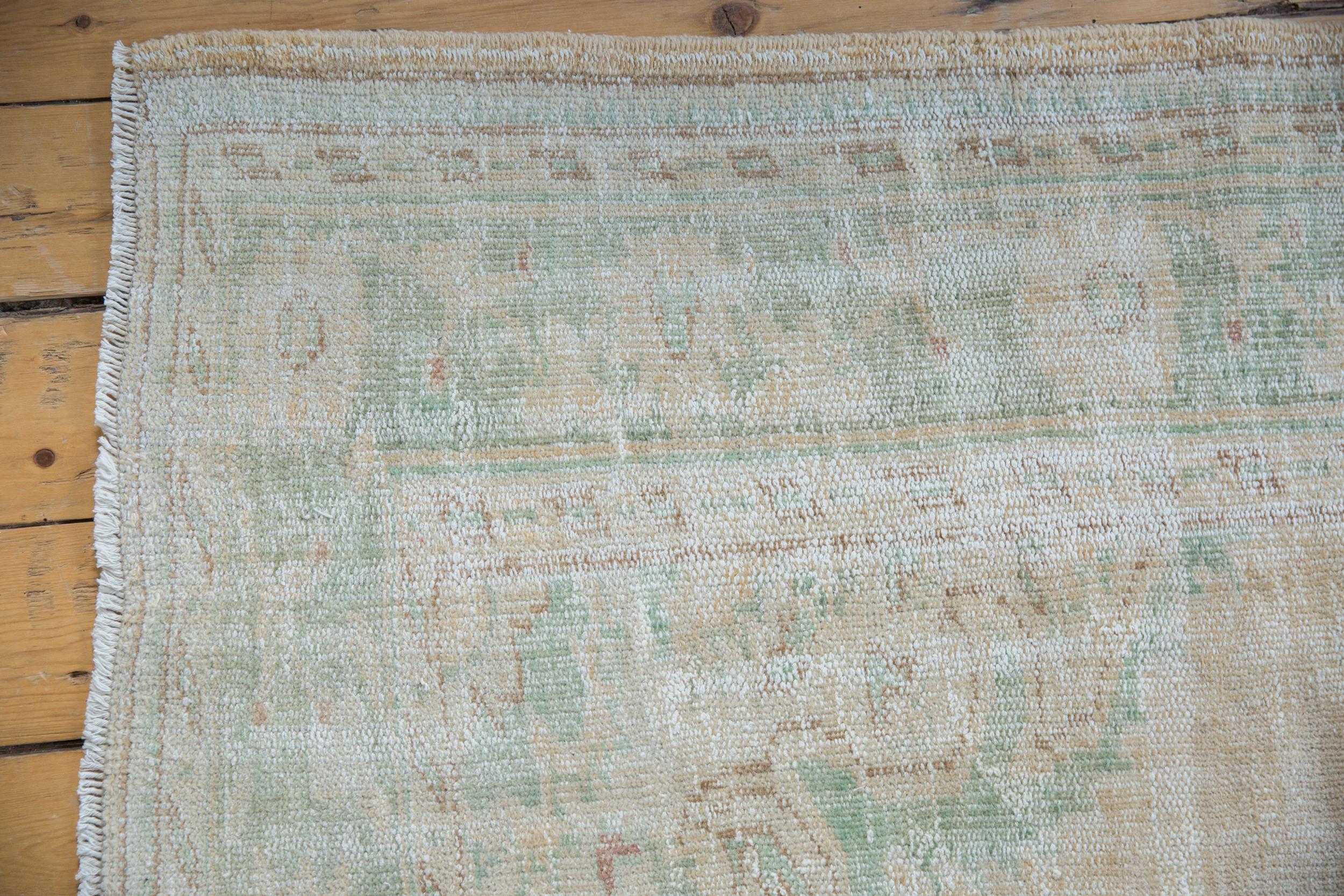 Vintage Distressed Oushak Teppich (Türkisch)