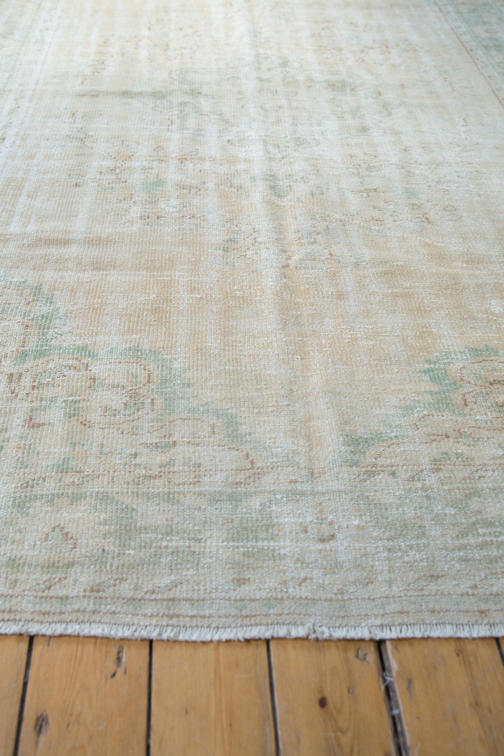 Vintage Distressed Oushak Teppich (Handgeknüpft)
