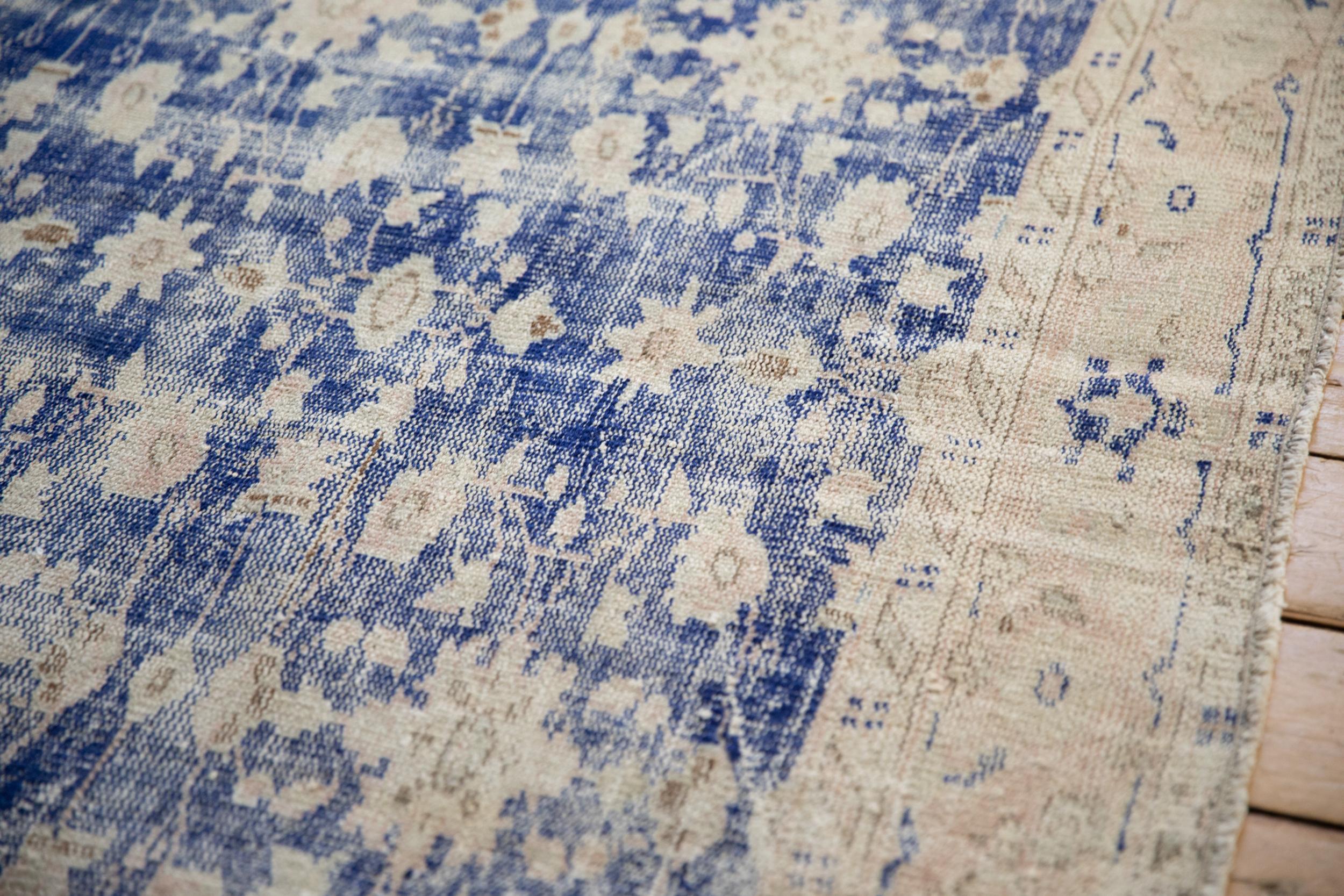 Vintage Distressed Oushak Carpet In Fair Condition For Sale In Katonah, NY