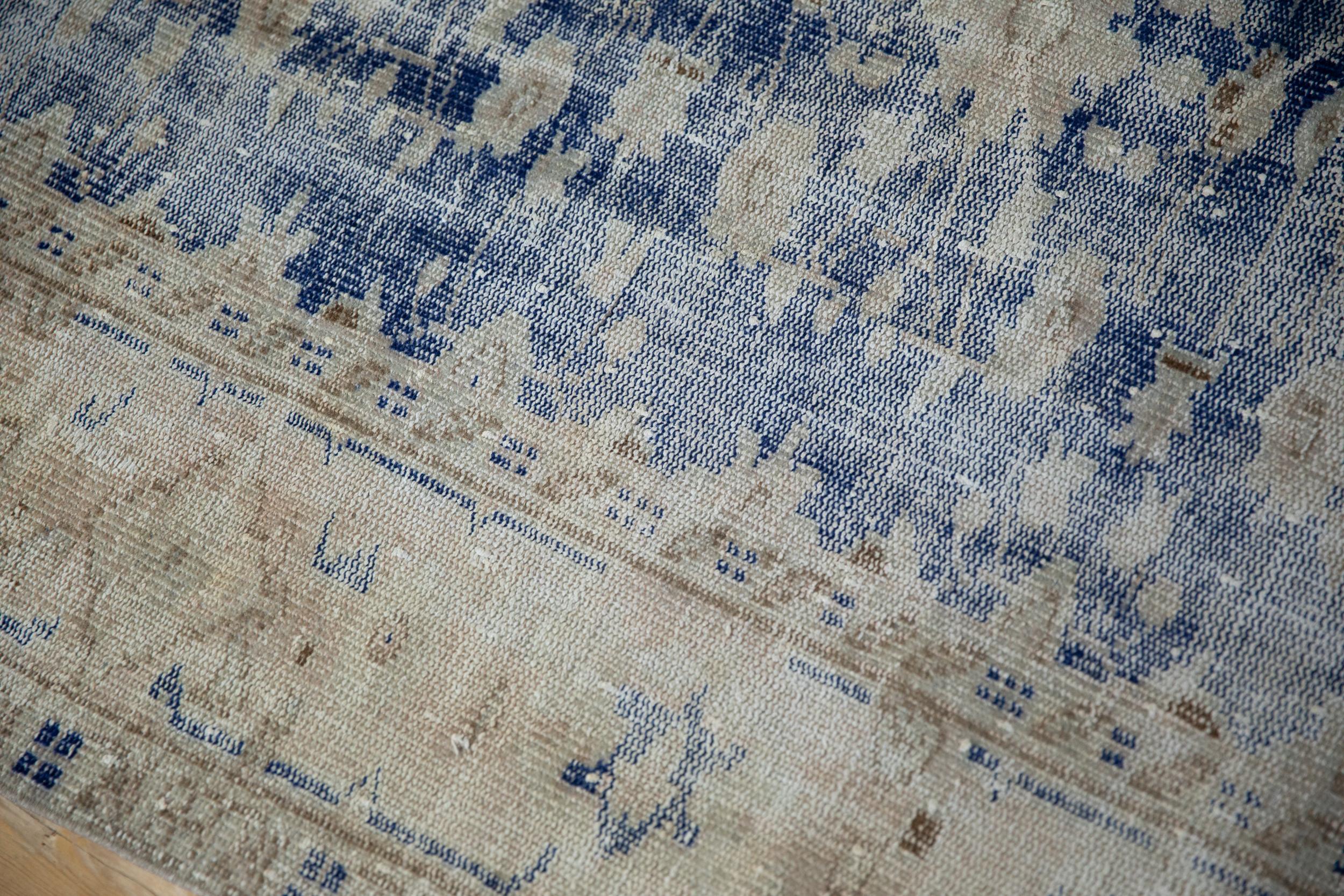 Vintage Distressed Oushak Carpet For Sale 1