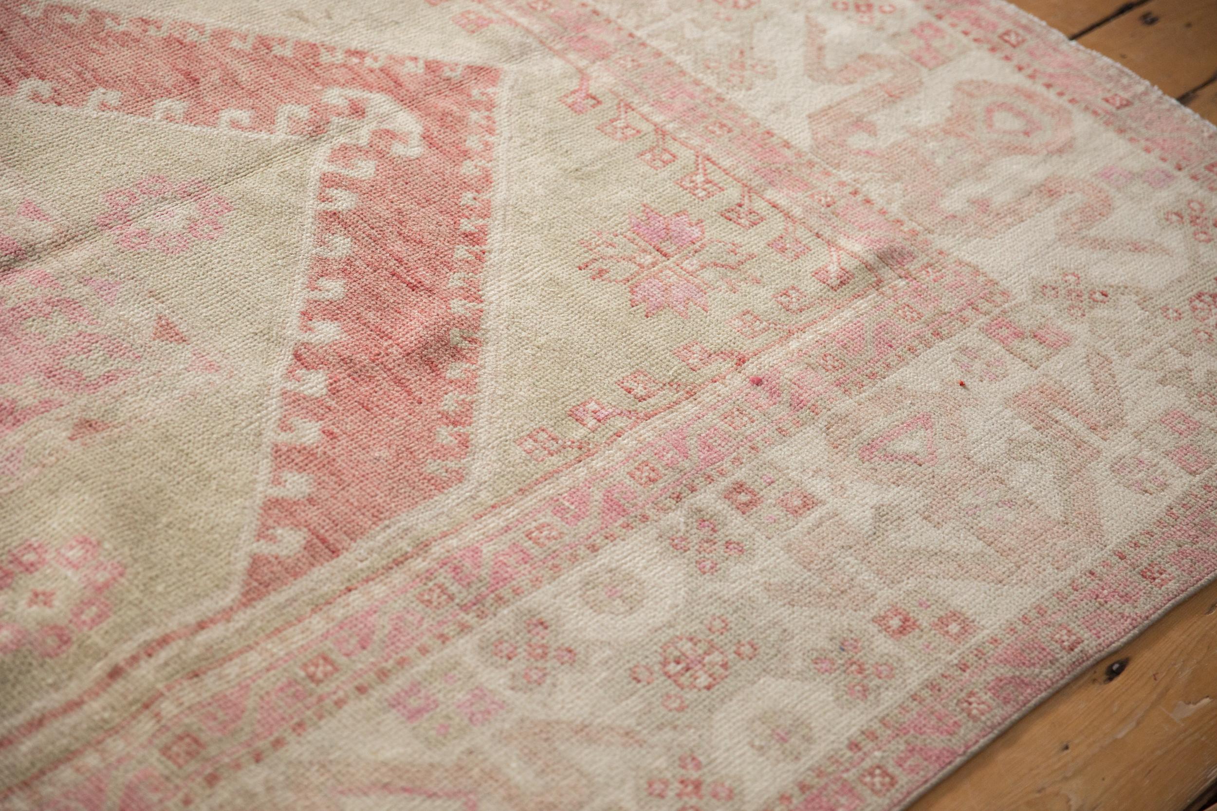 Vintage Distressed Oushak Carpet For Sale 2