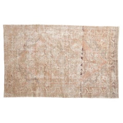 Vintage Distressed Oushak Carpet