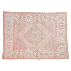 Vintage Distressed Oushak Carpet