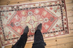 Vintage Distressed Oushak Rug