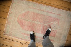 Vintage Distressed Oushak Rug