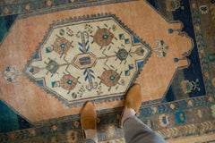 Vintage Distressed Oushak Rug