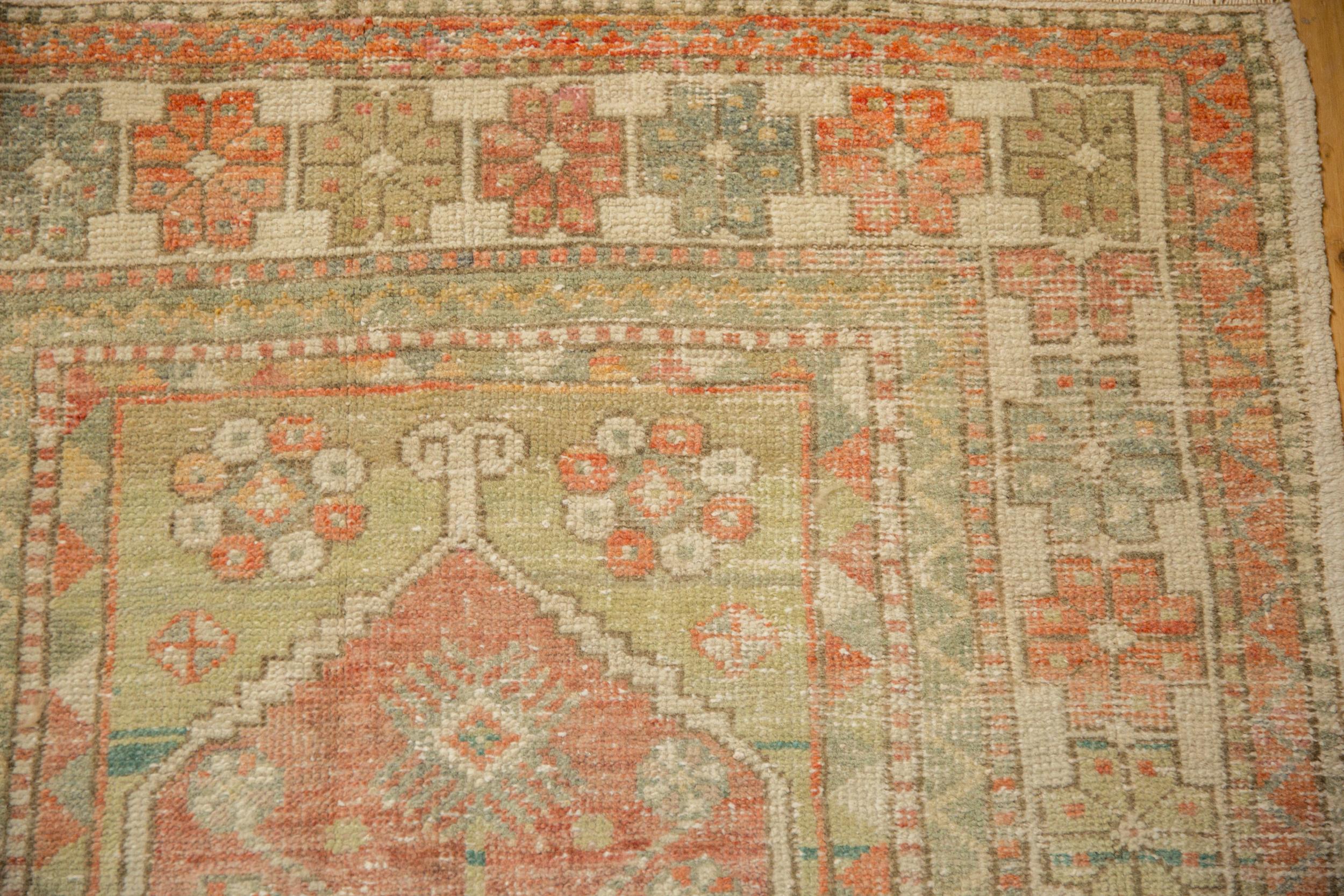 Turkish Vintage Distressed Oushak Rug For Sale