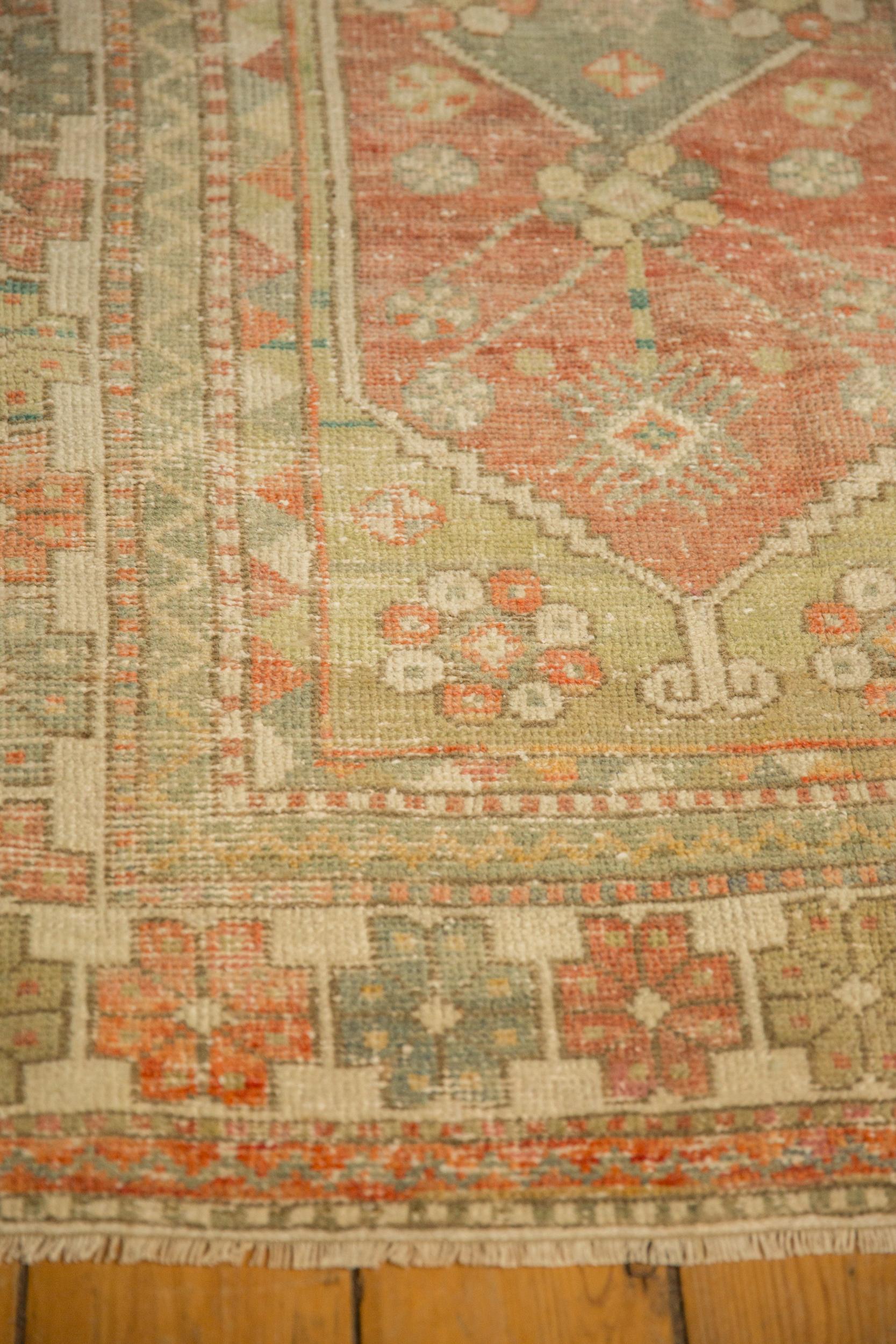 Vintage Distressed Oushak Rug In Fair Condition For Sale In Katonah, NY