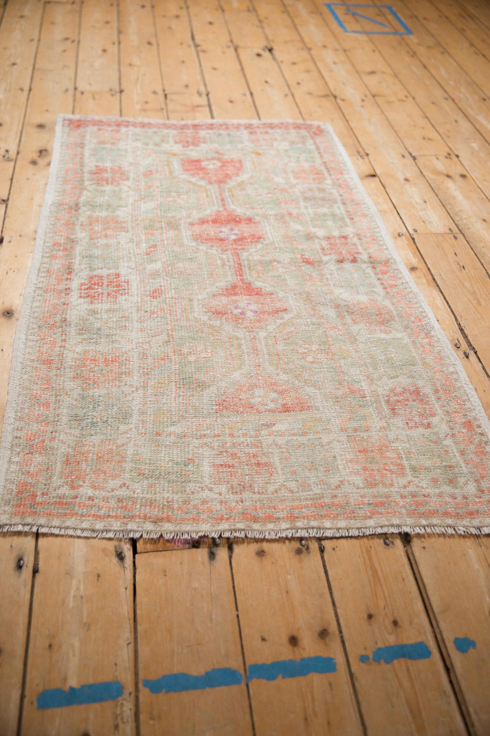 Vintage Distressed Oushak Rug In Fair Condition For Sale In Katonah, NY