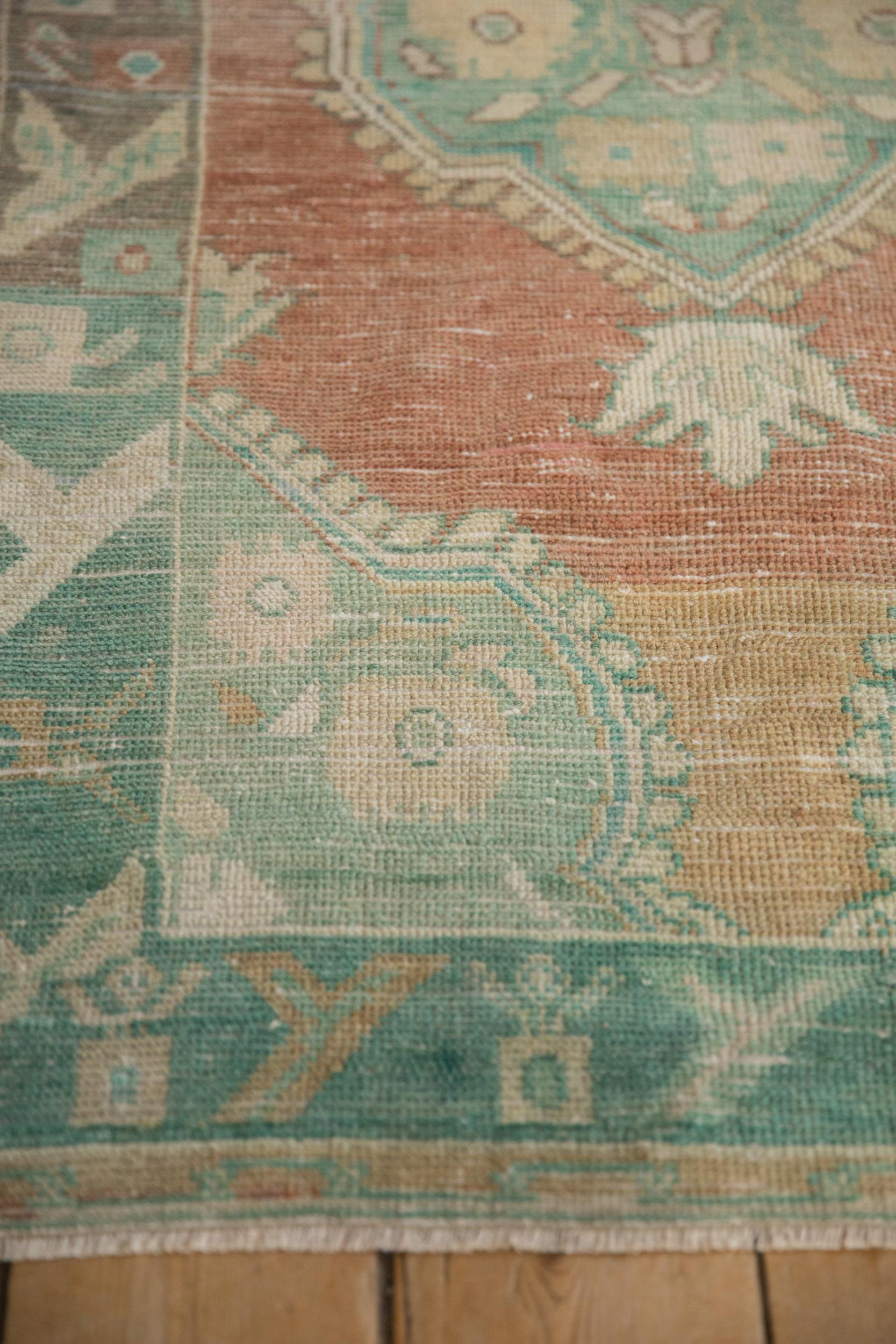 Vintage Distressed Oushak Rug In Fair Condition For Sale In Katonah, NY