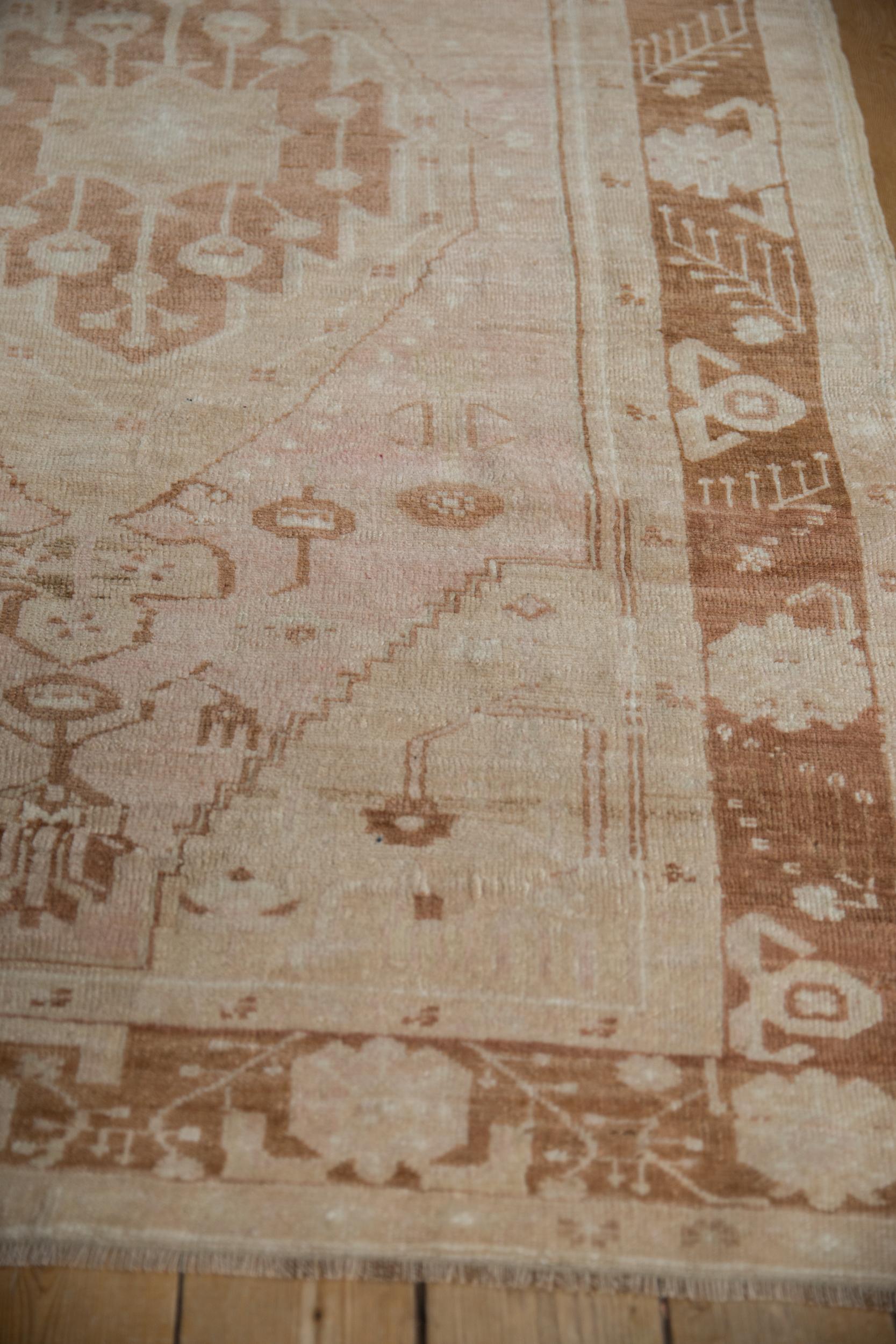 Late 20th Century Vintage Distressed Oushak Rug For Sale