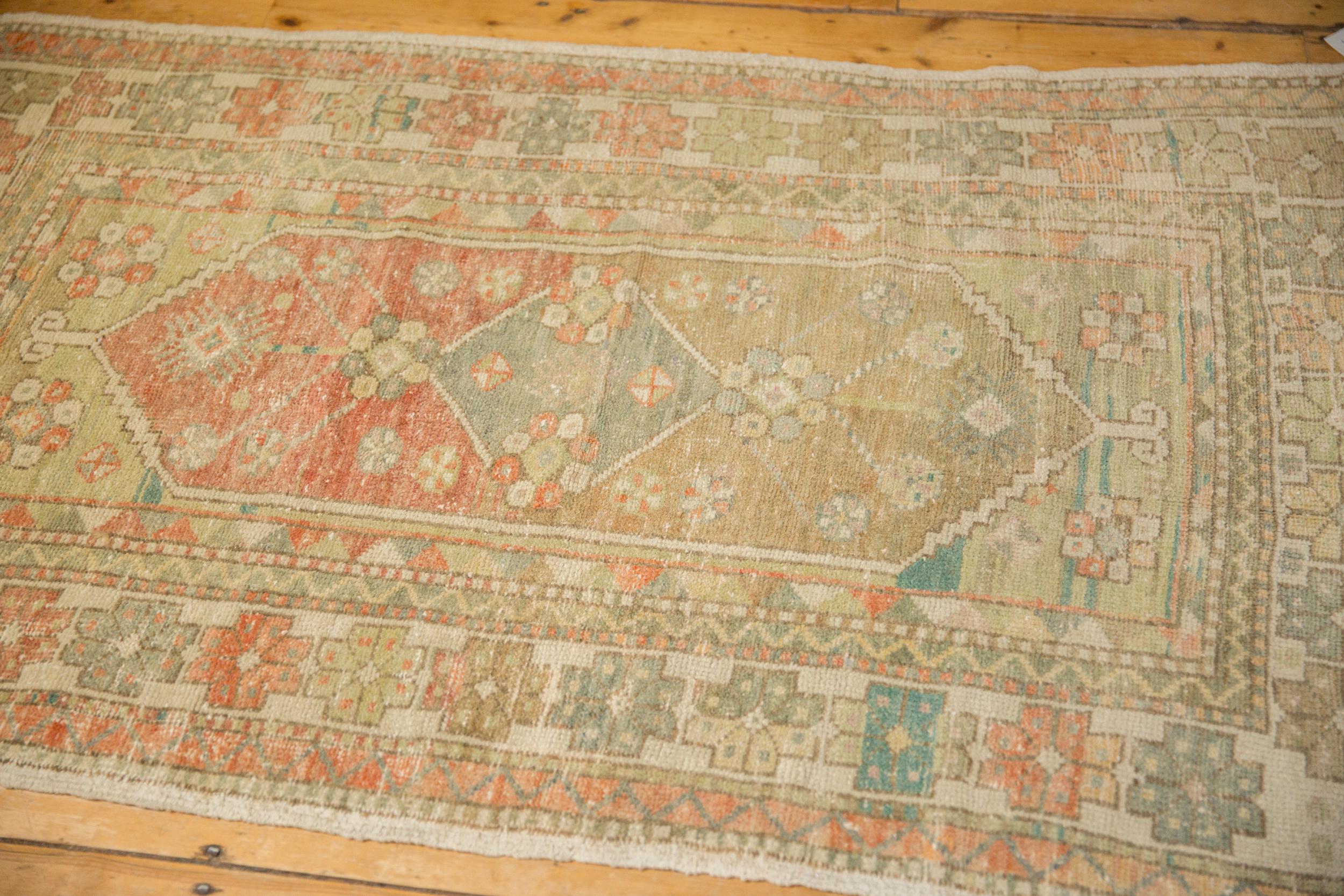 Mid-20th Century Vintage Distressed Oushak Rug For Sale