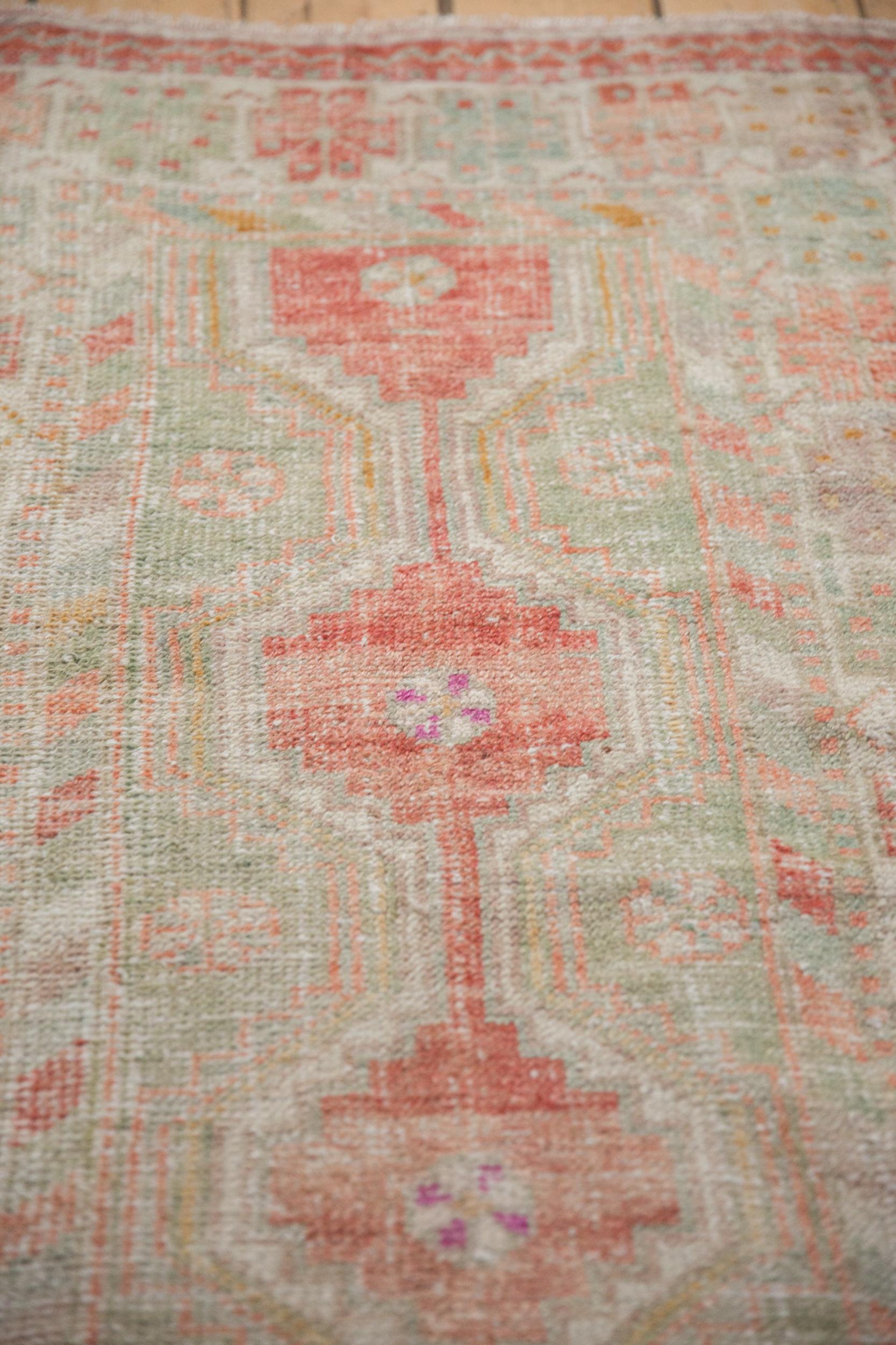 Mid-20th Century Vintage Distressed Oushak Rug For Sale
