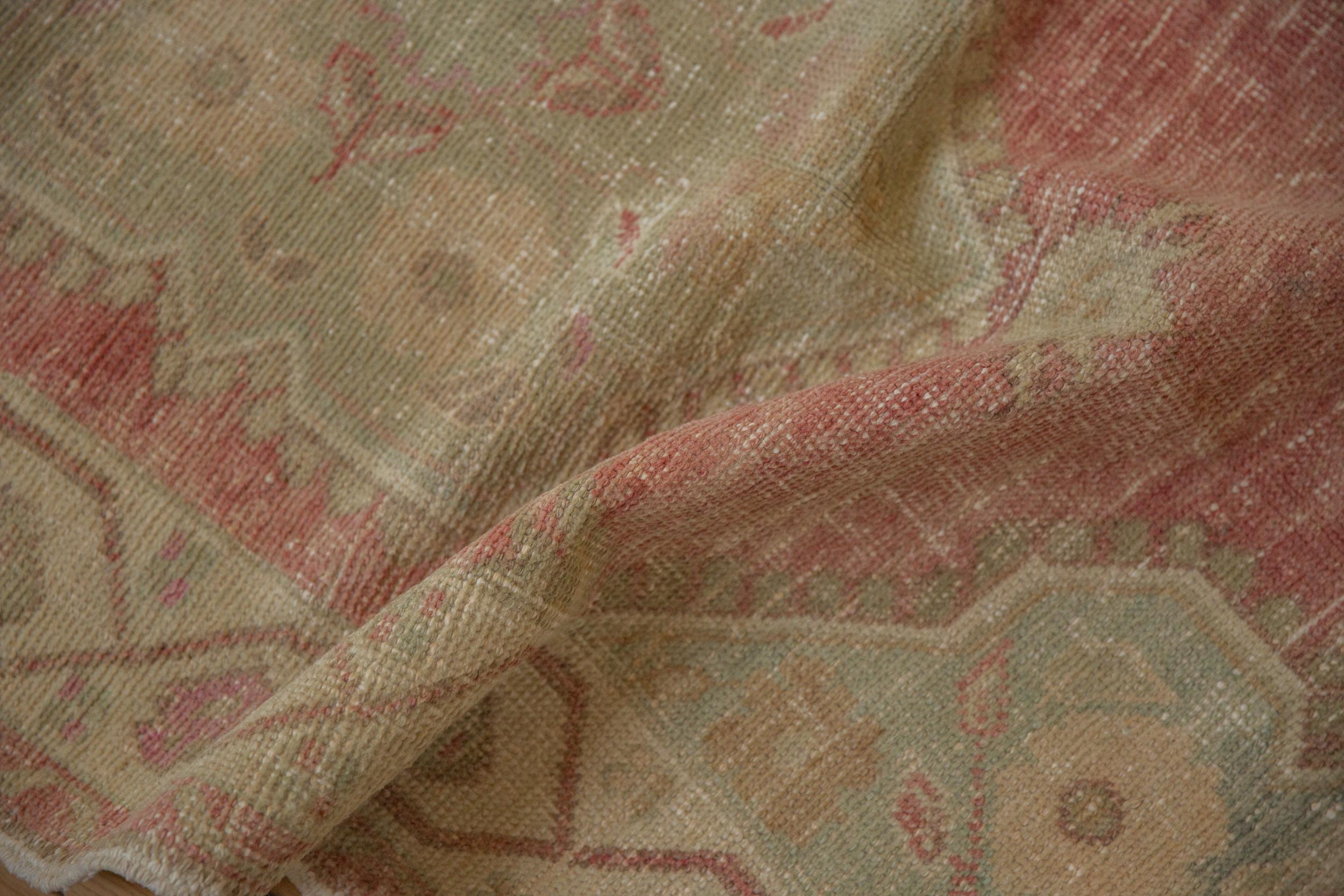 Alfombra Oushak vintage desgastada Lana en venta