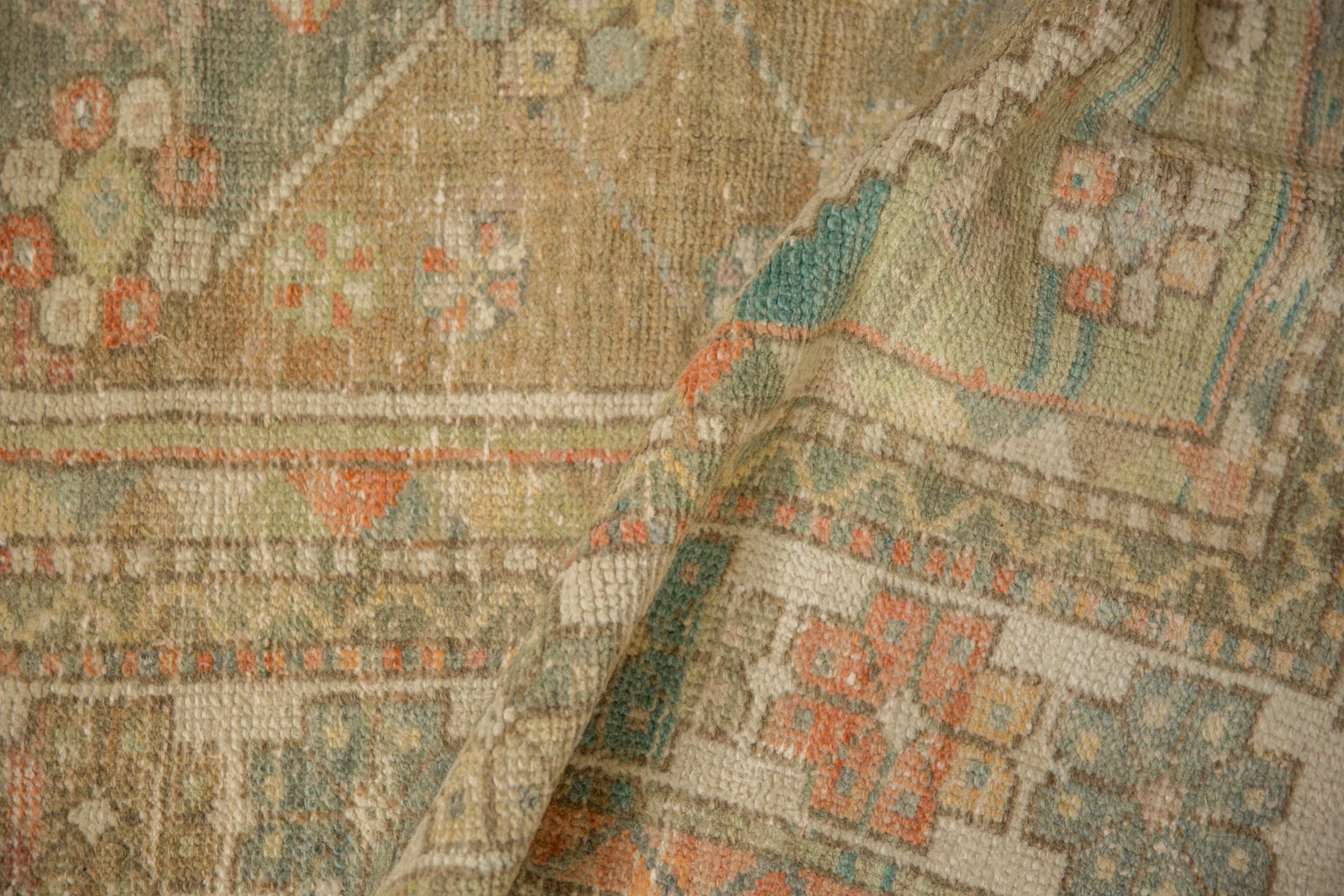 Vintage Distressed Oushak Rug For Sale 1