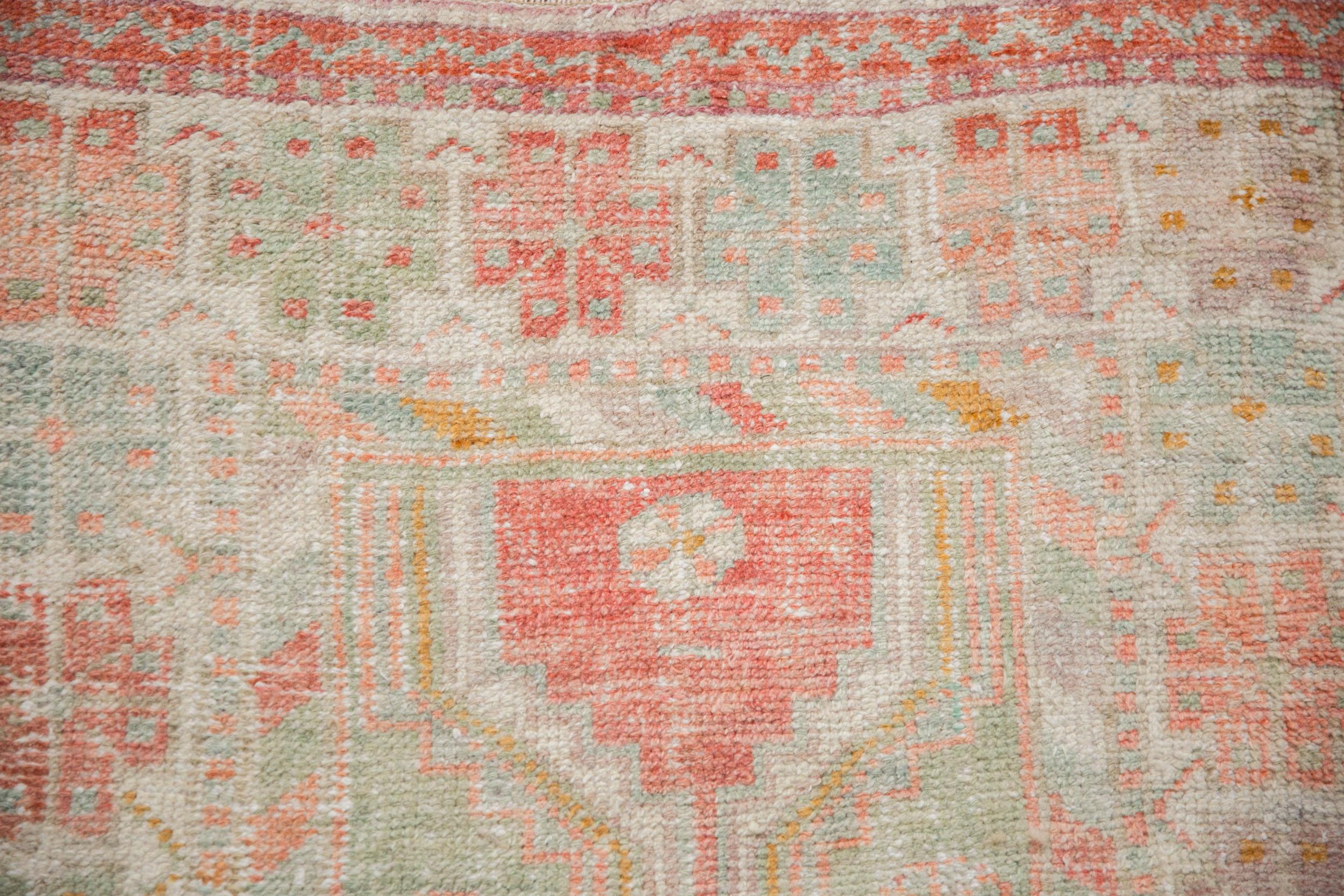 Vintage Distressed Oushak Rug For Sale 1