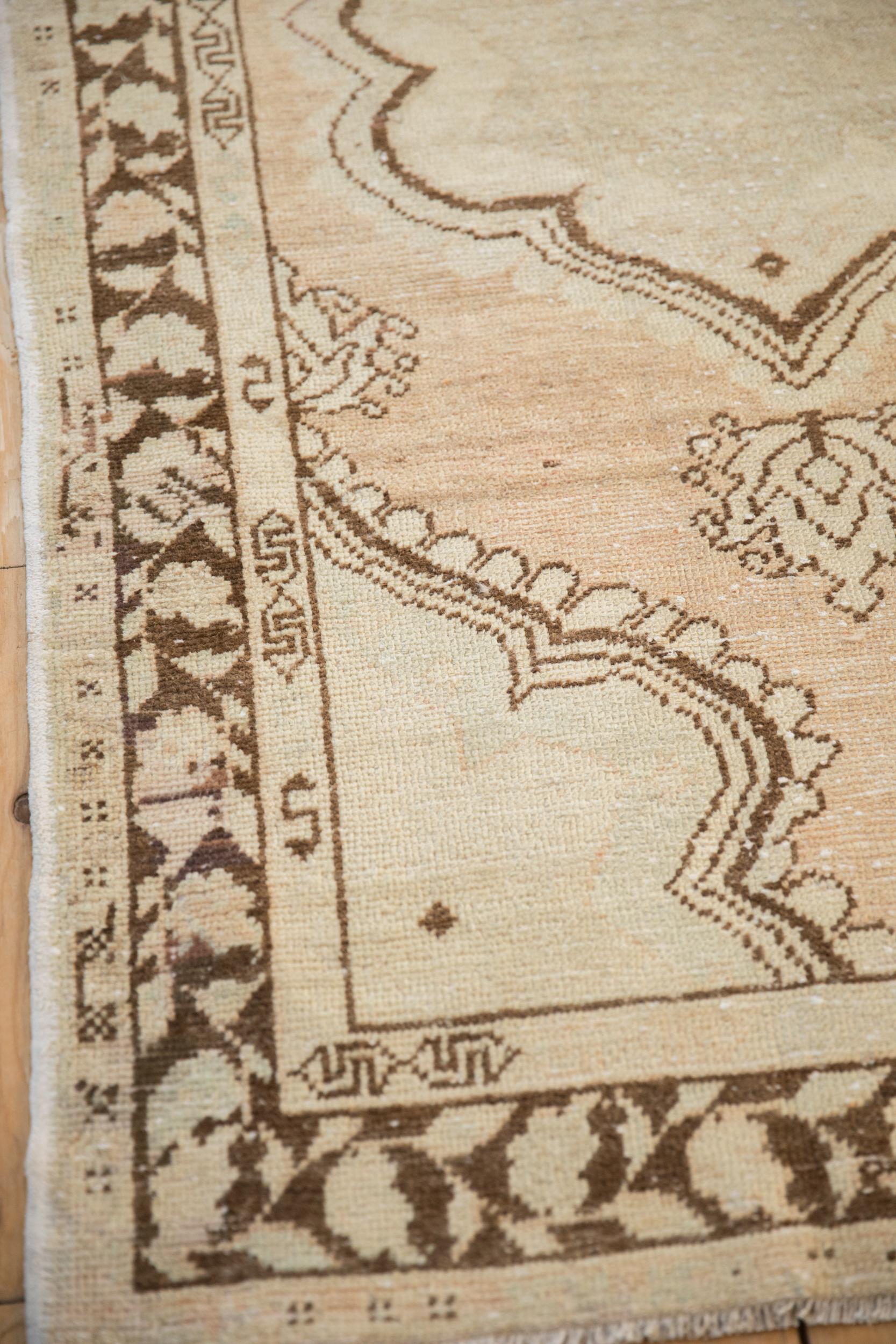 Vintage Distressed Oushak Rug For Sale 1