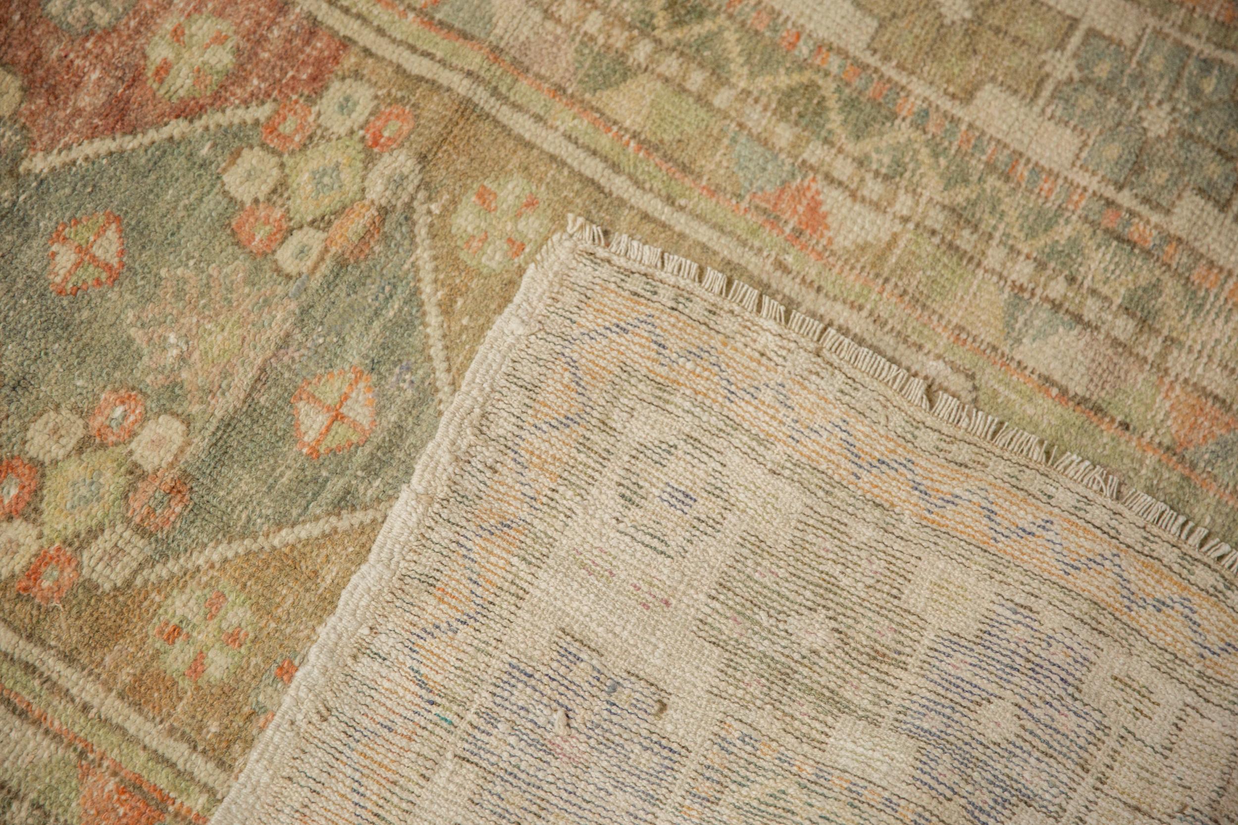 Vintage Distressed Oushak Rug For Sale 2