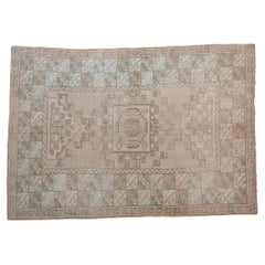 Vintage Distressed Oushak Rug