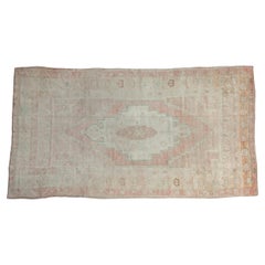 Vintage Distressed Oushak Rug