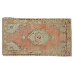 Vintage Distressed Oushak Rug